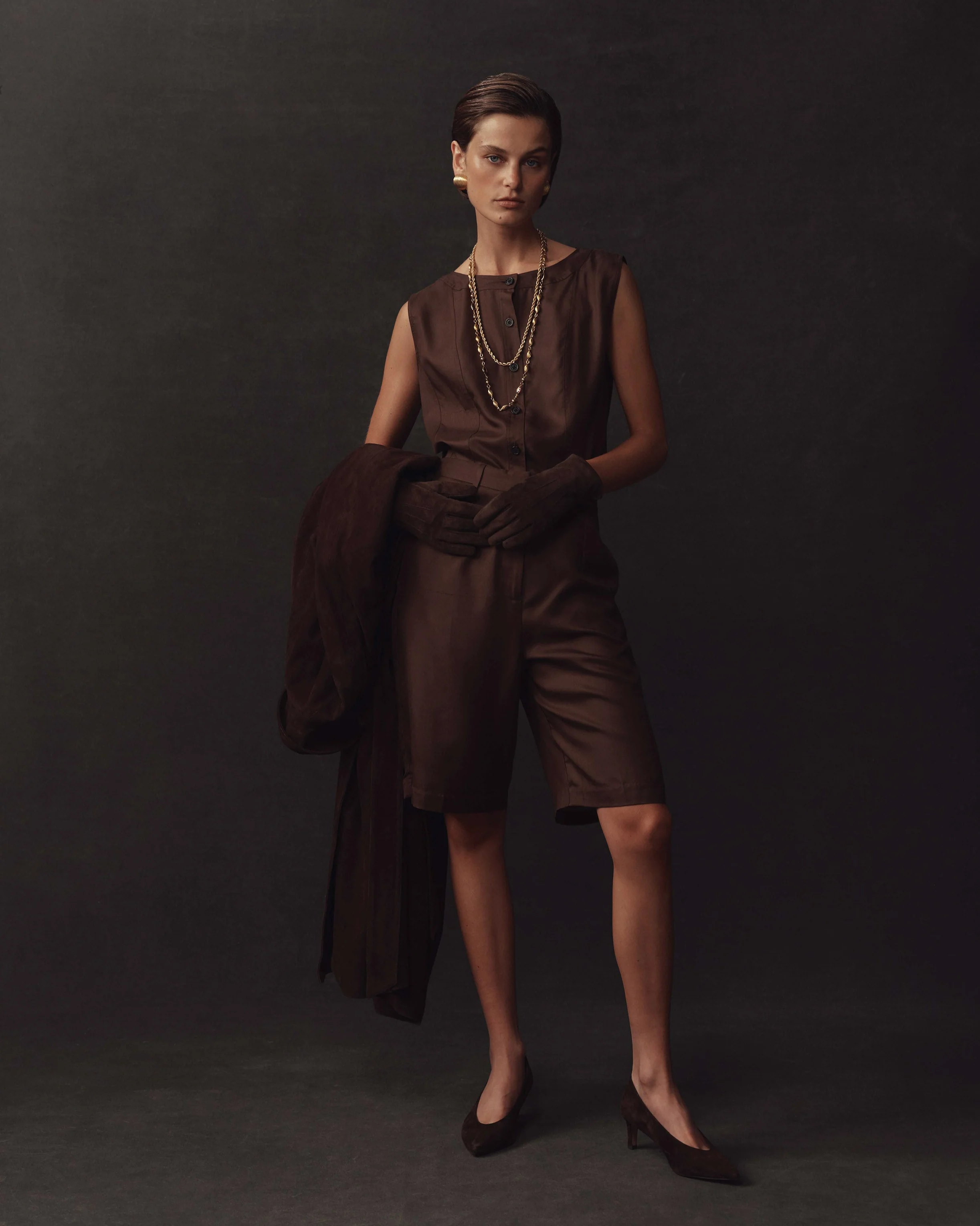Maria Shorts - Chocolate Dupioni - Image 6