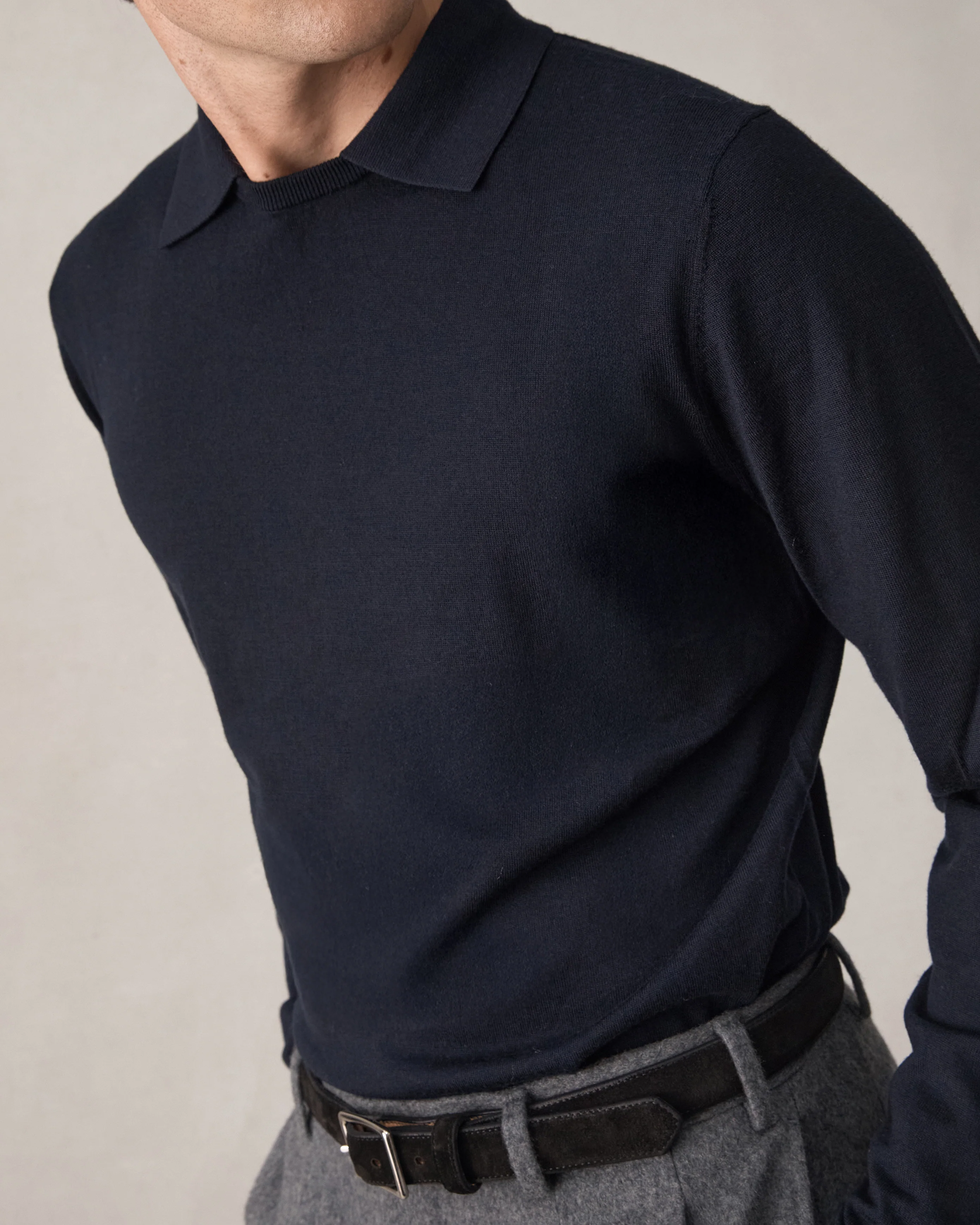 Merino Crewlo - Navy - Image 4
