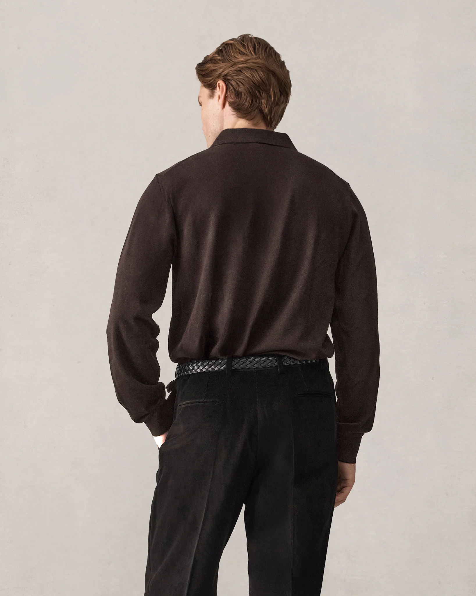 Merino Polo - Espresso - Image 5