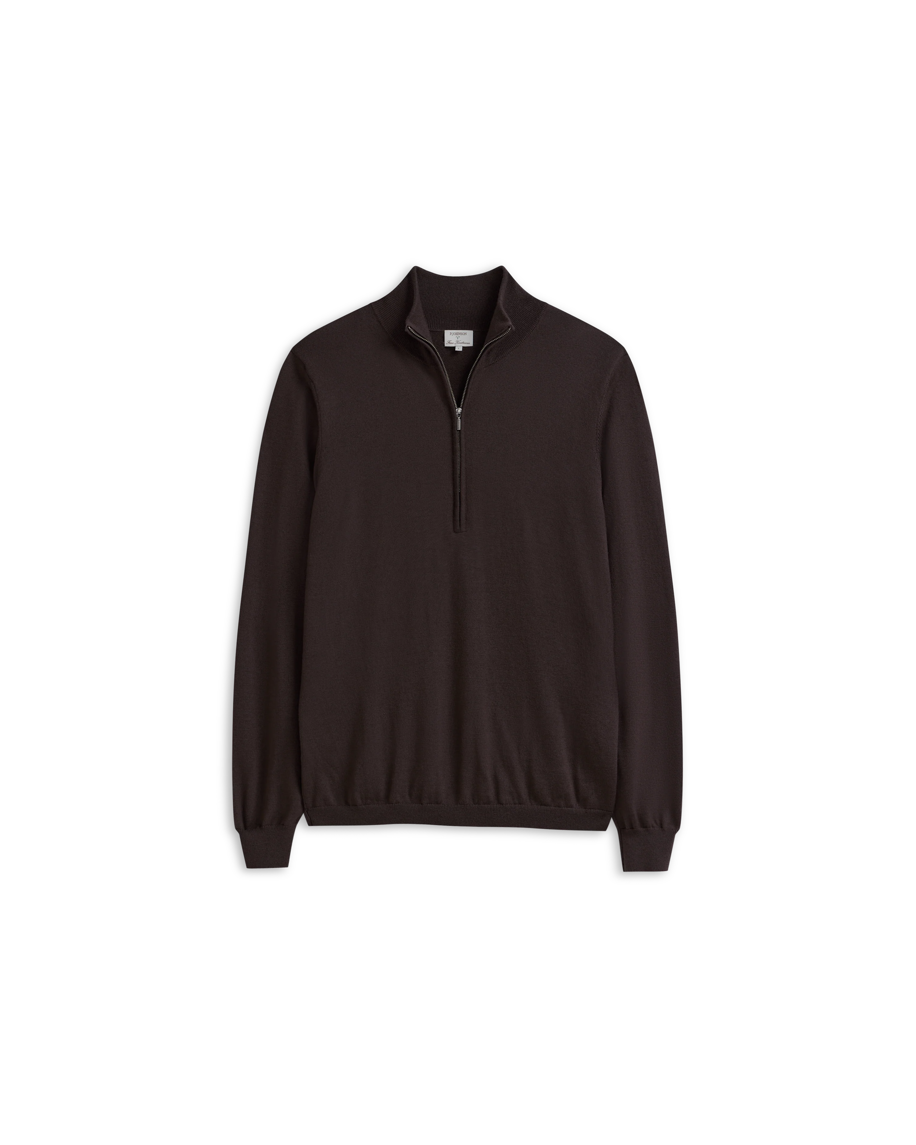 Merino Quarter Zip - Espresso - Image 2
