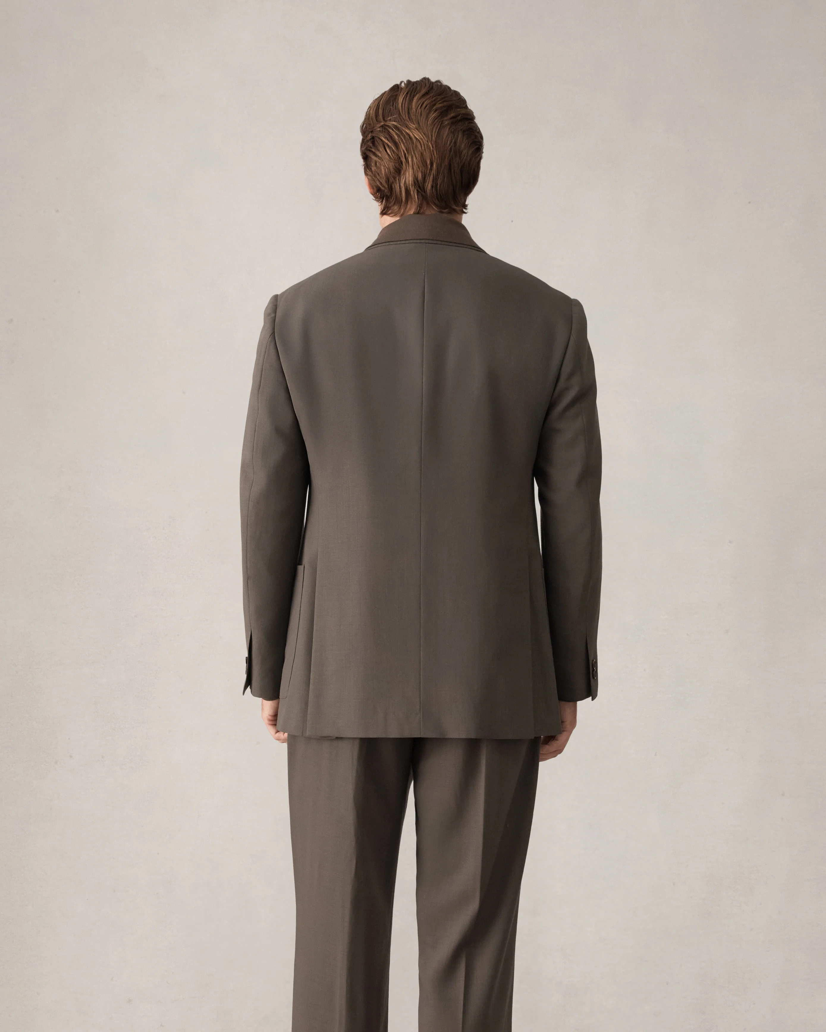 Merino S140 High Twist Blazer - Dark Moss - Image 9