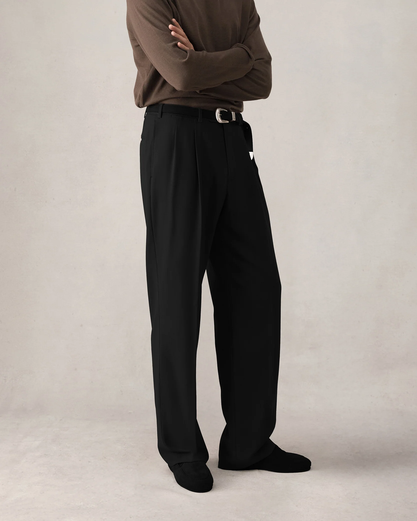 Merino S140 High Twist Trousers - Black - Image 5