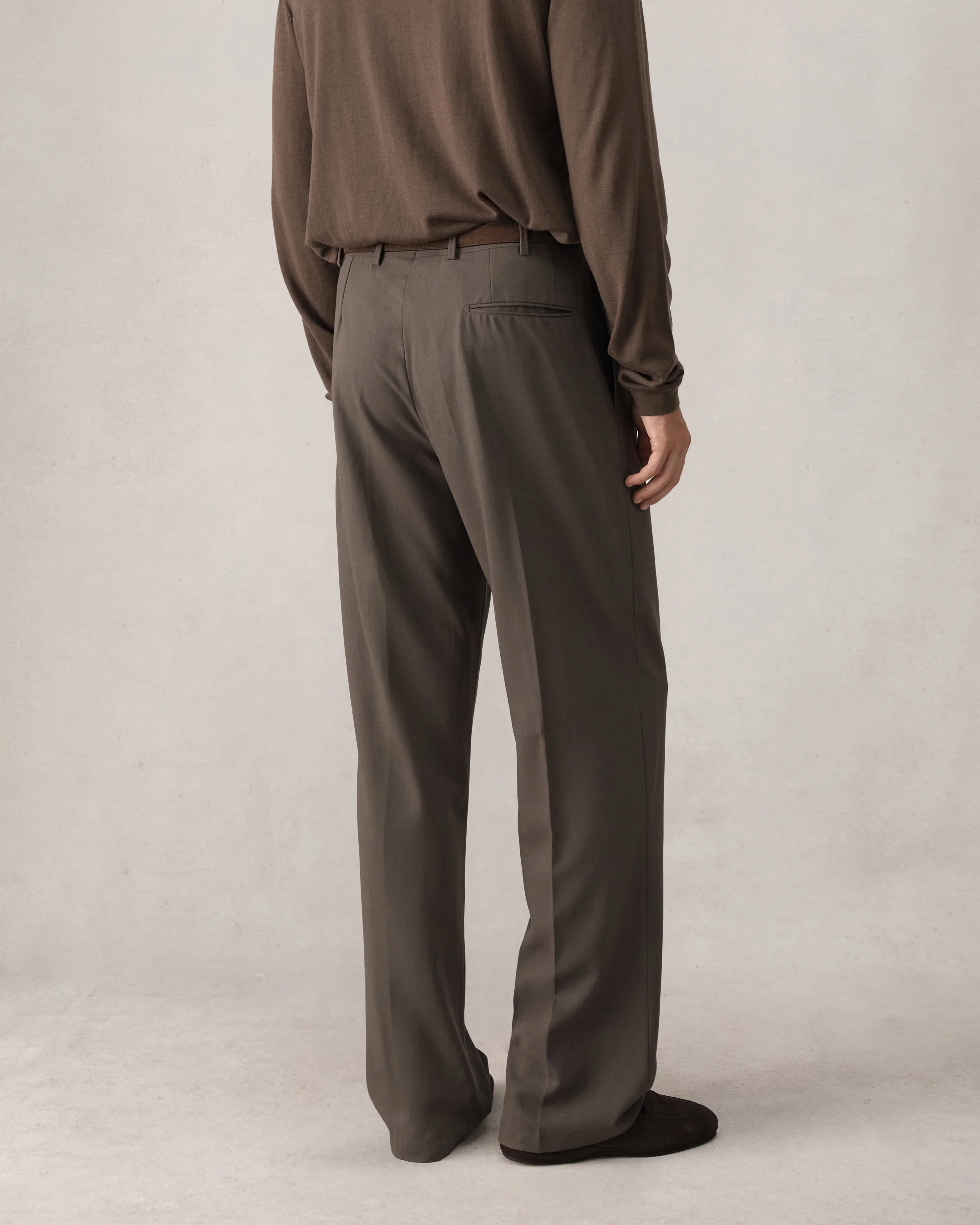 Merino S140 High Twist Trousers - Dark Moss - Image 5