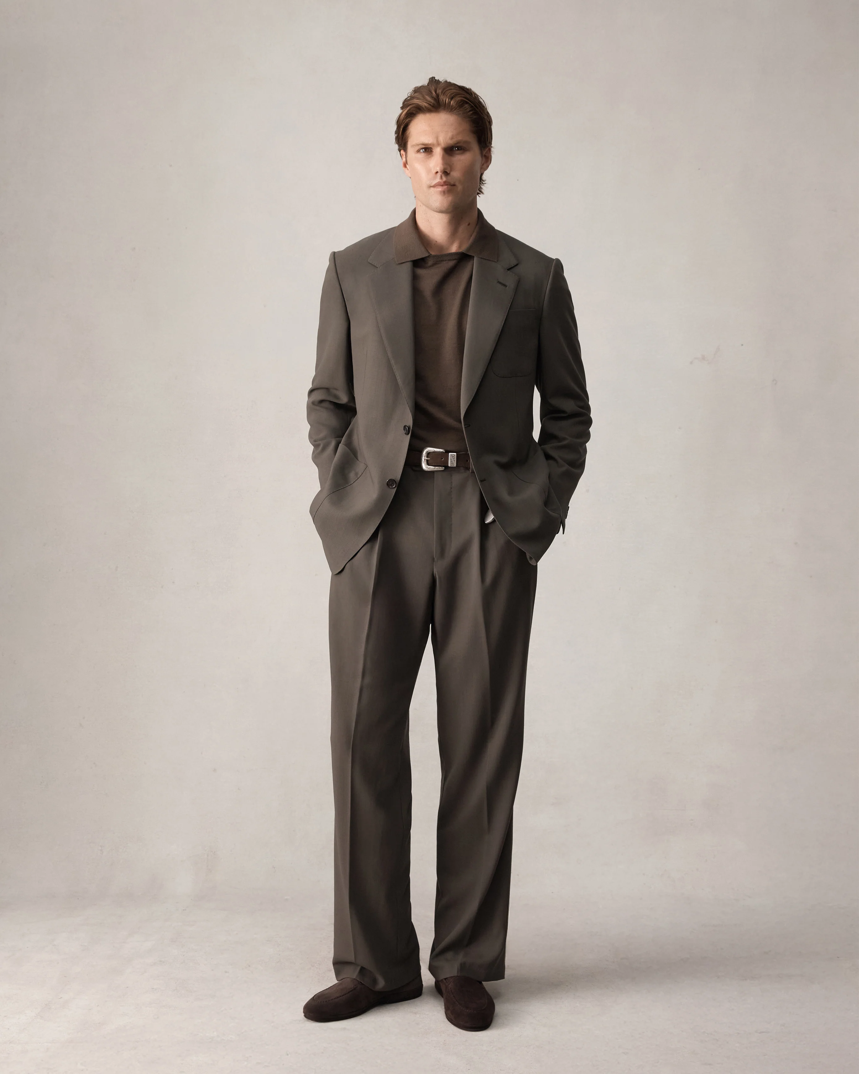 Merino S140 High Twist Trousers - Dark Moss - Image 6