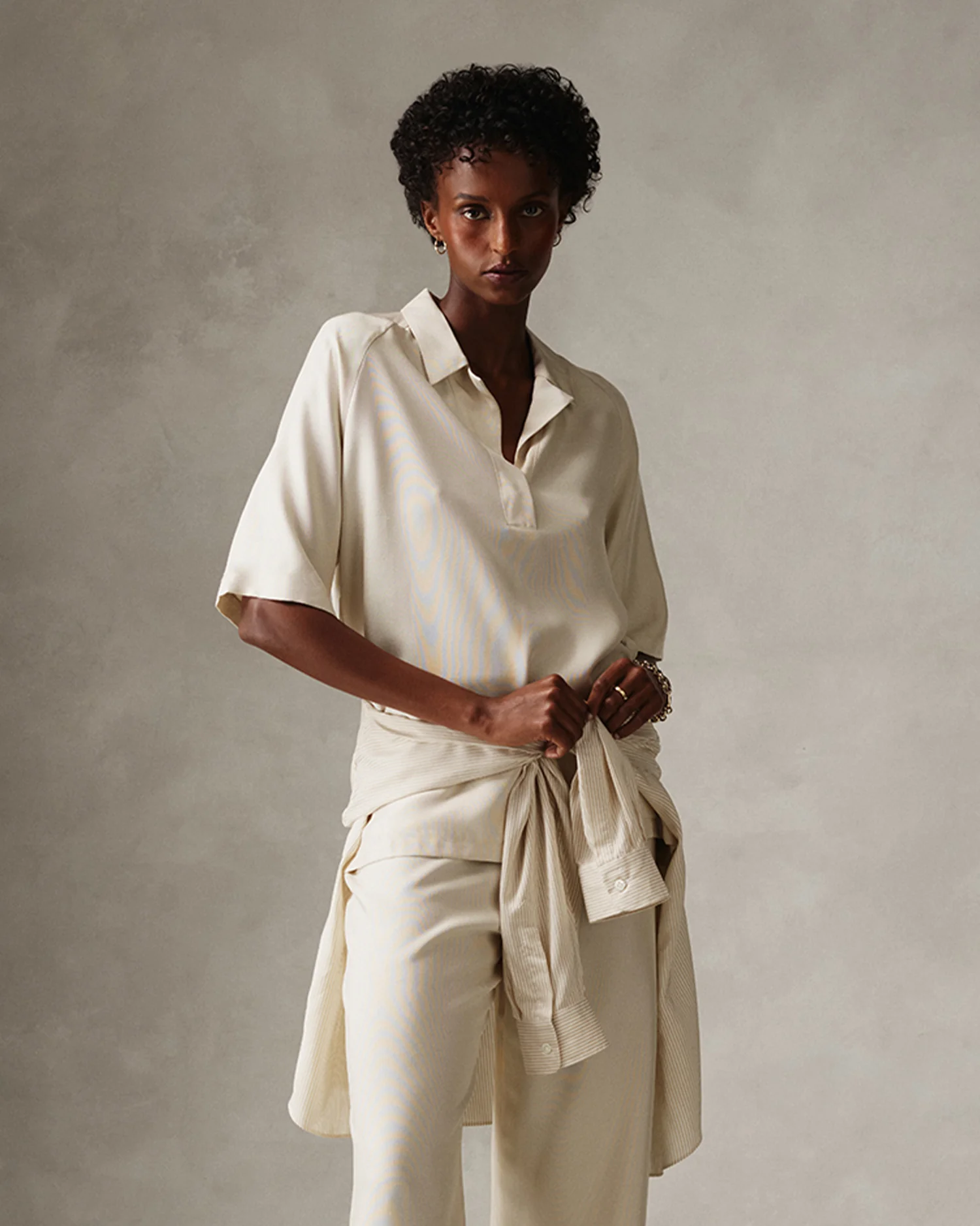 Montana Baseball Shirt - Beige Dupioni - Image 9