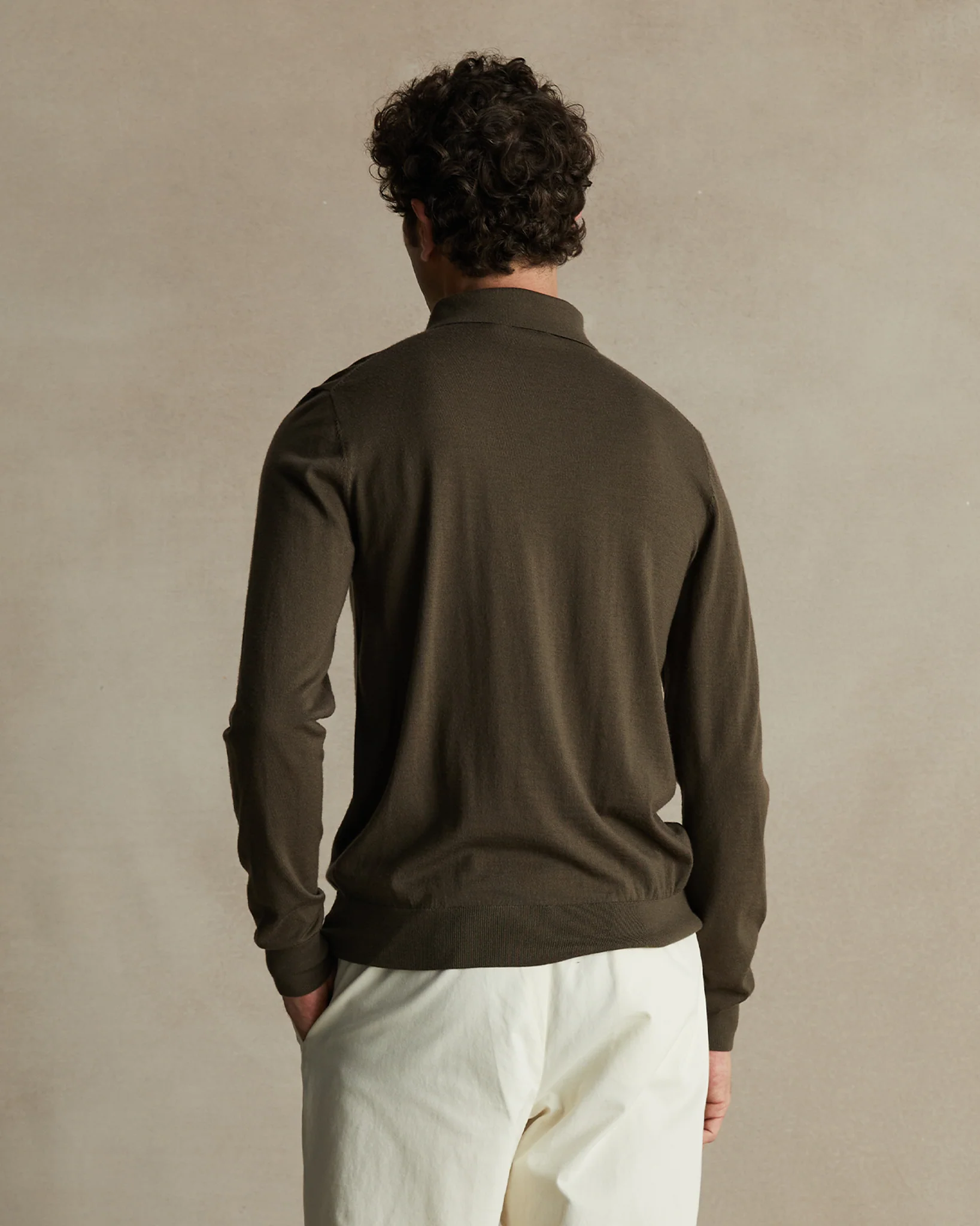 Merino Polo - Moss - Image 5