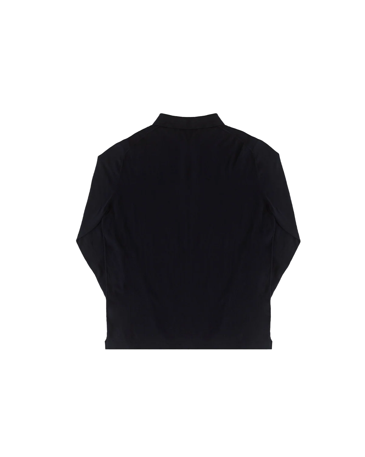 Ice Cotton Long Sleeve Polo - Navy - Image 5