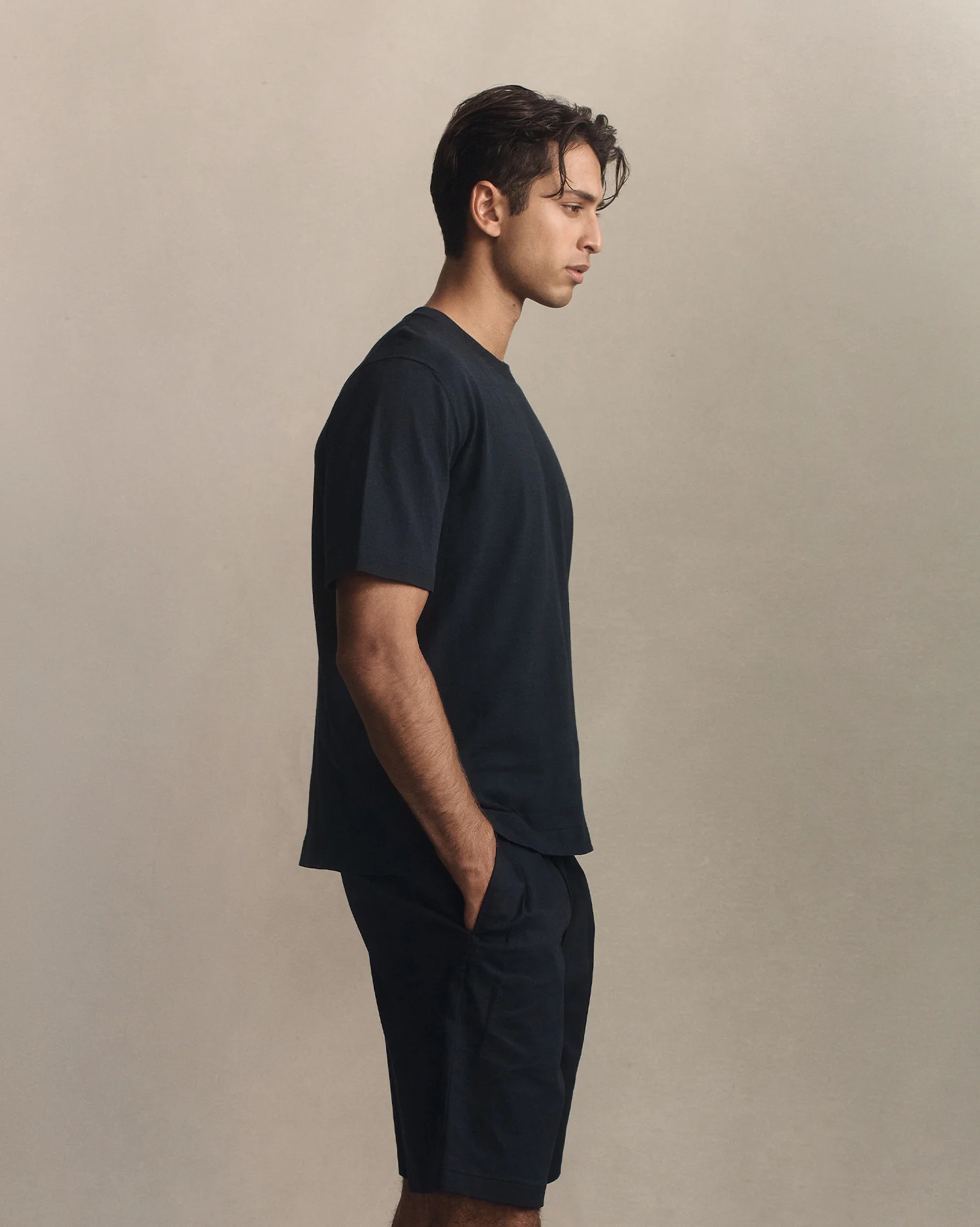 Ice Cotton Tee - Navy - Image 3