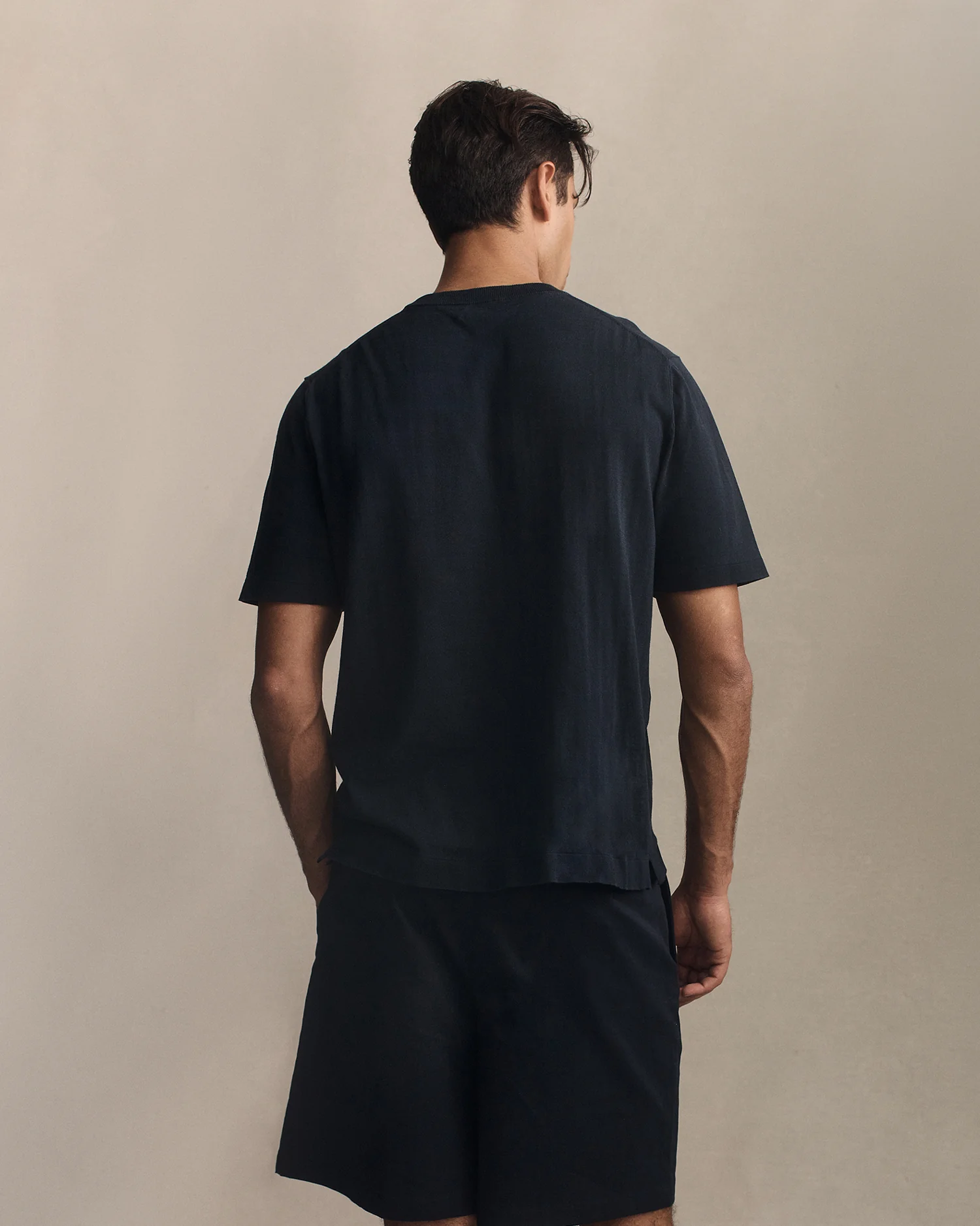 Ice Cotton Tee - Navy - Image 4