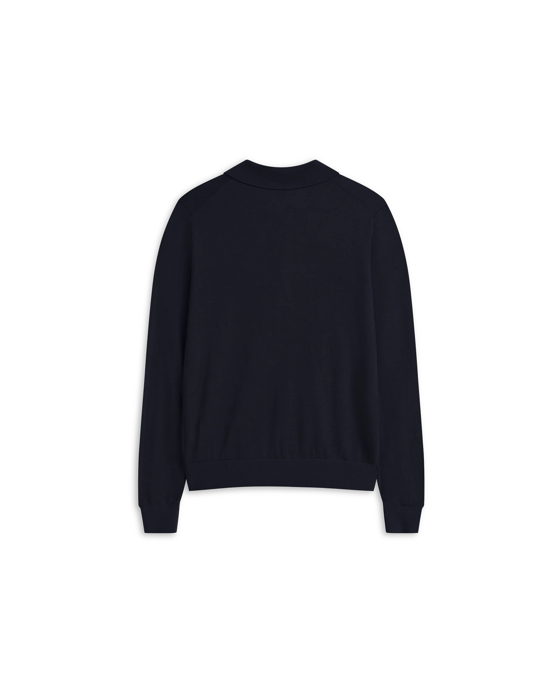 Merino Polo - Navy - Image 3