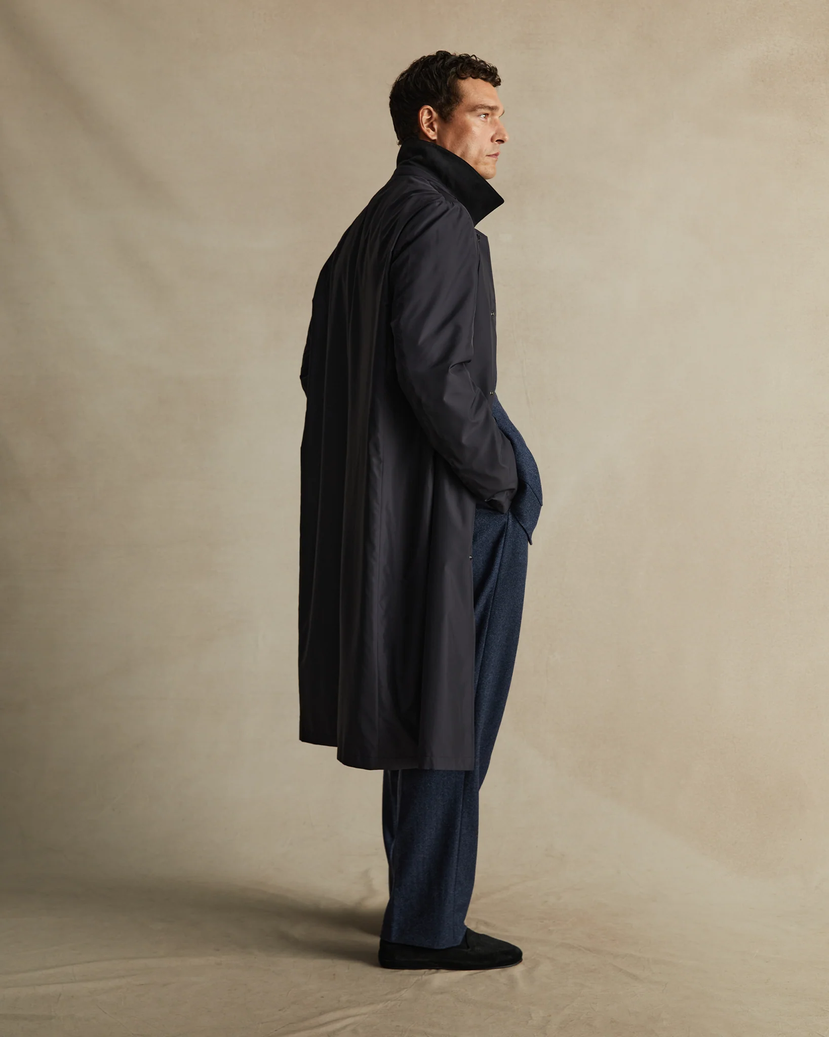 Rain Mac - Navy - Image 2
