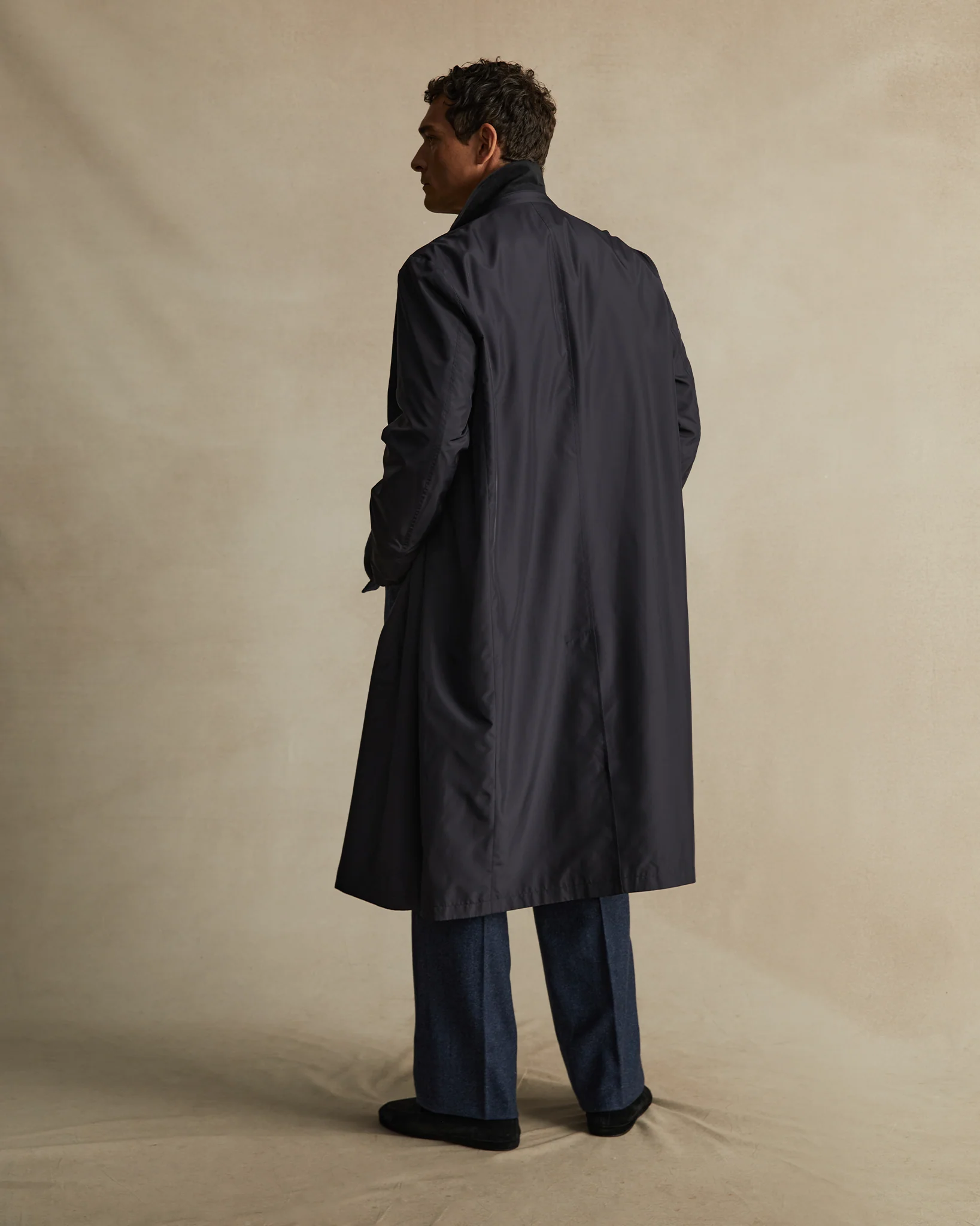 Rain Mac - Navy - Image 4