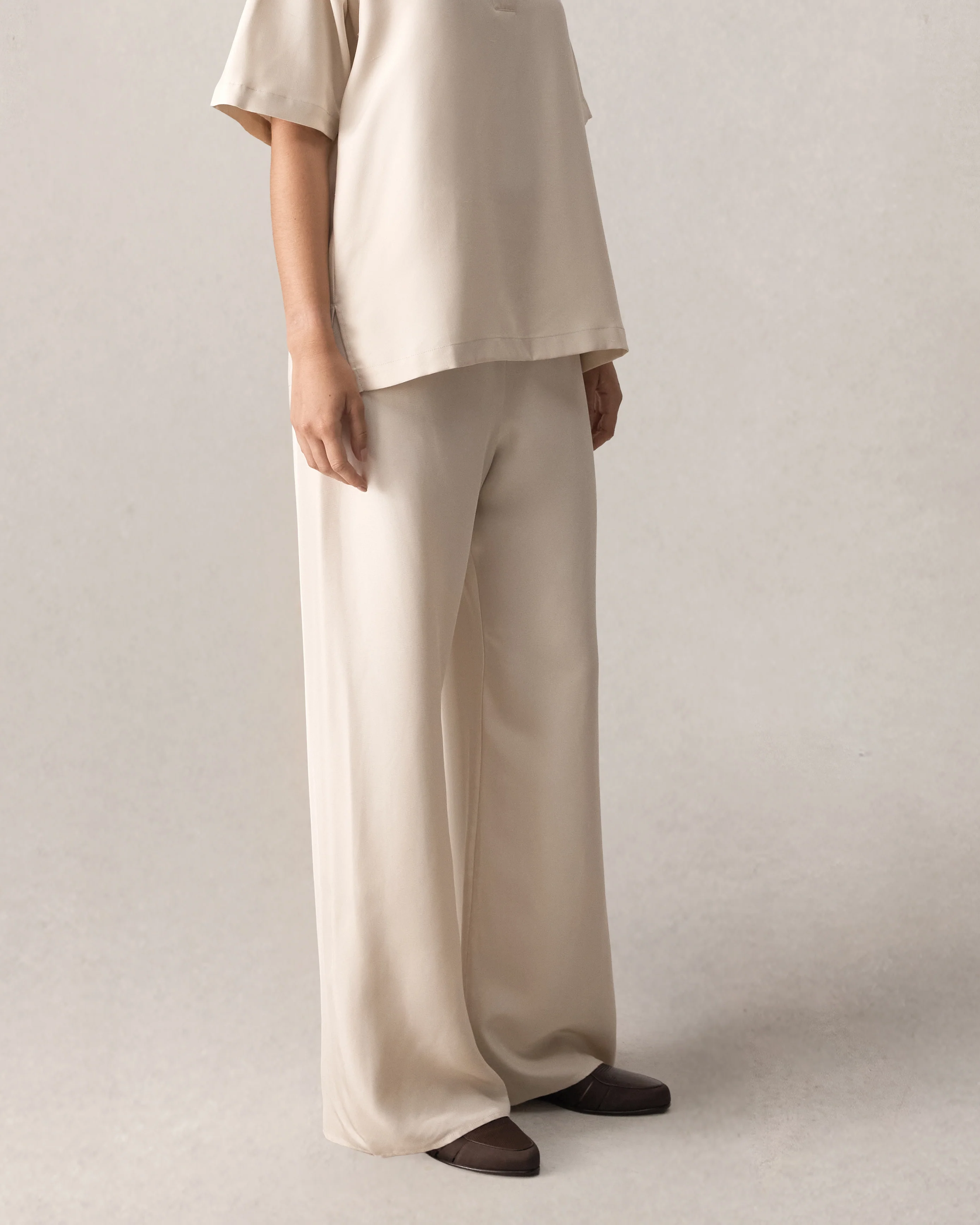 New Marella Trouser - Beige Dupioni - Image 5