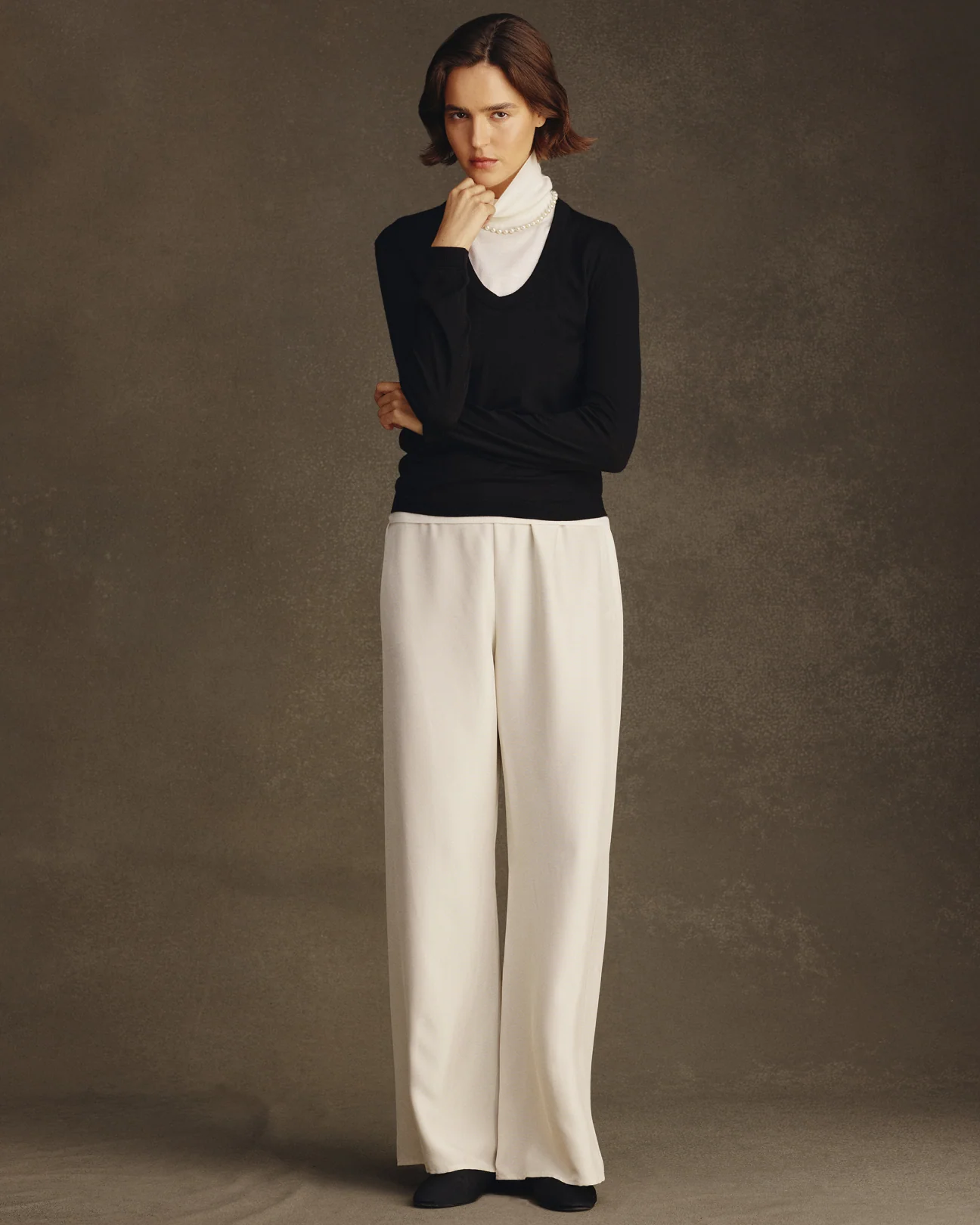 New Marella Trouser - Beige Dupioni - Image 9
