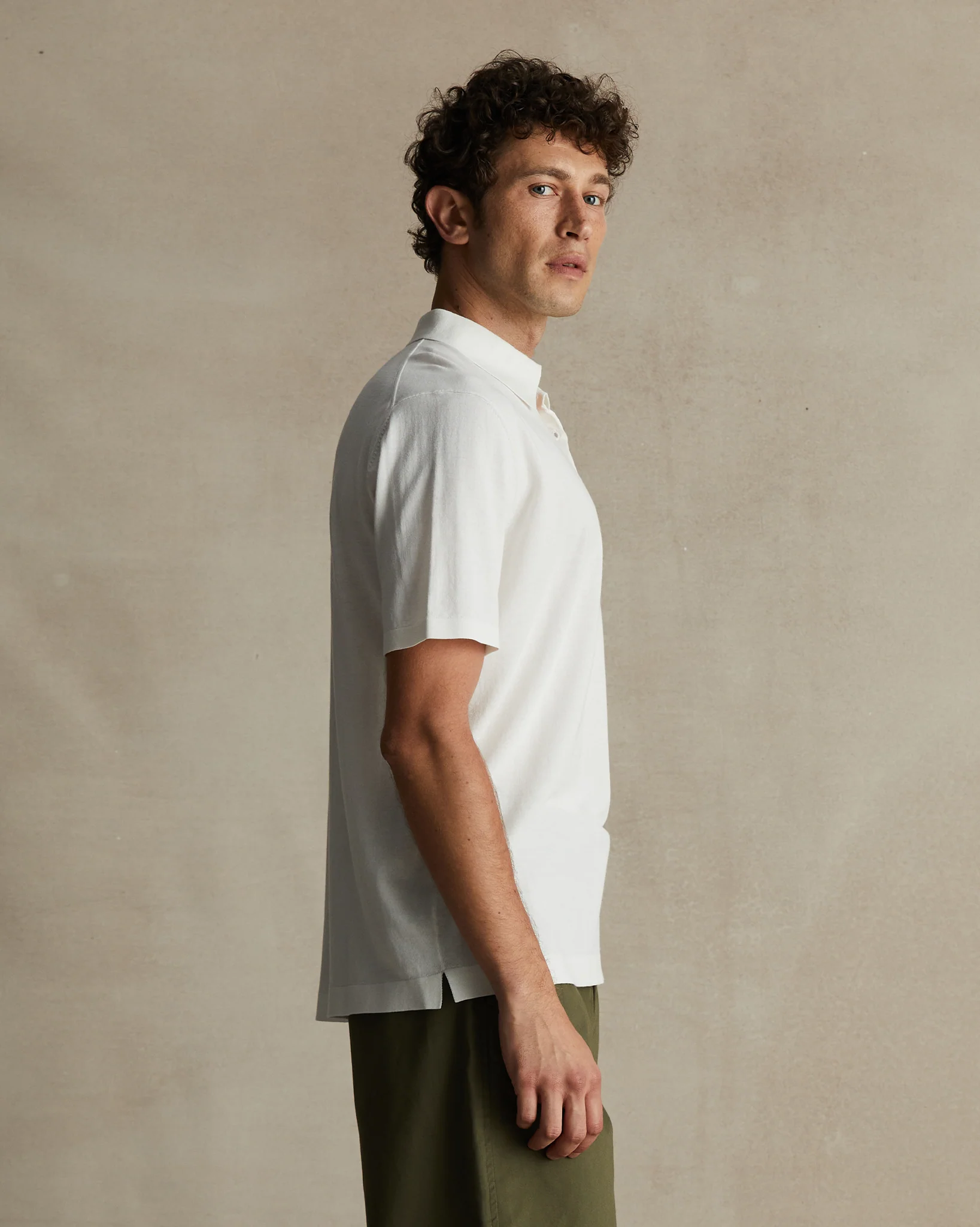 Ice Cotton Polo - Off White - Image 3