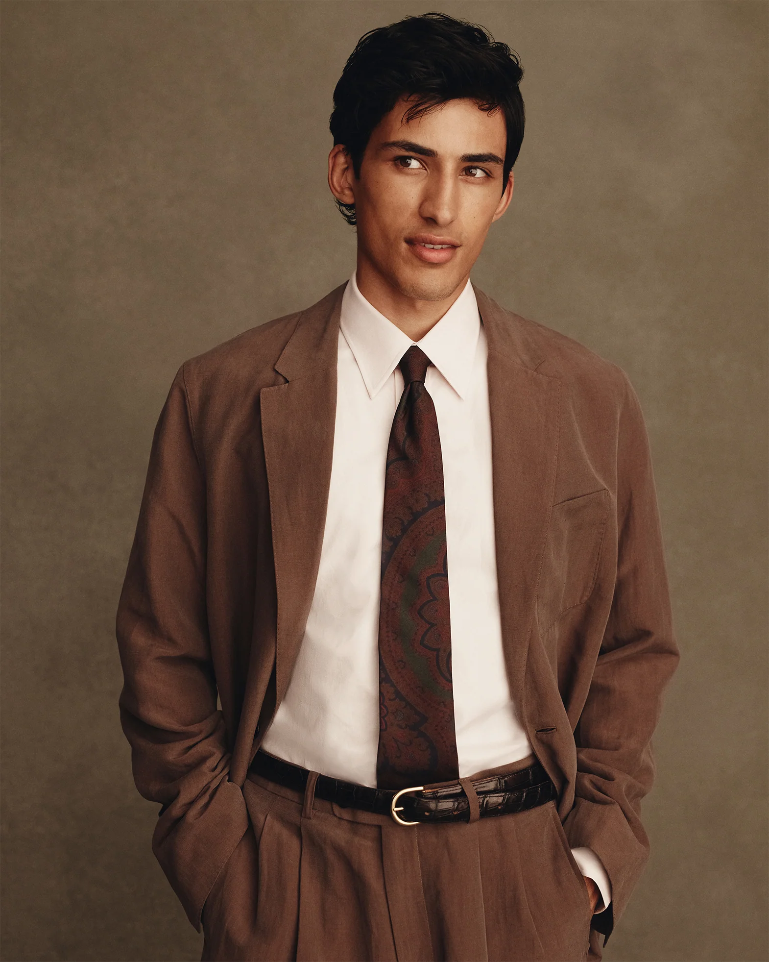 Paisley Madder Tie - Green - Image 4
