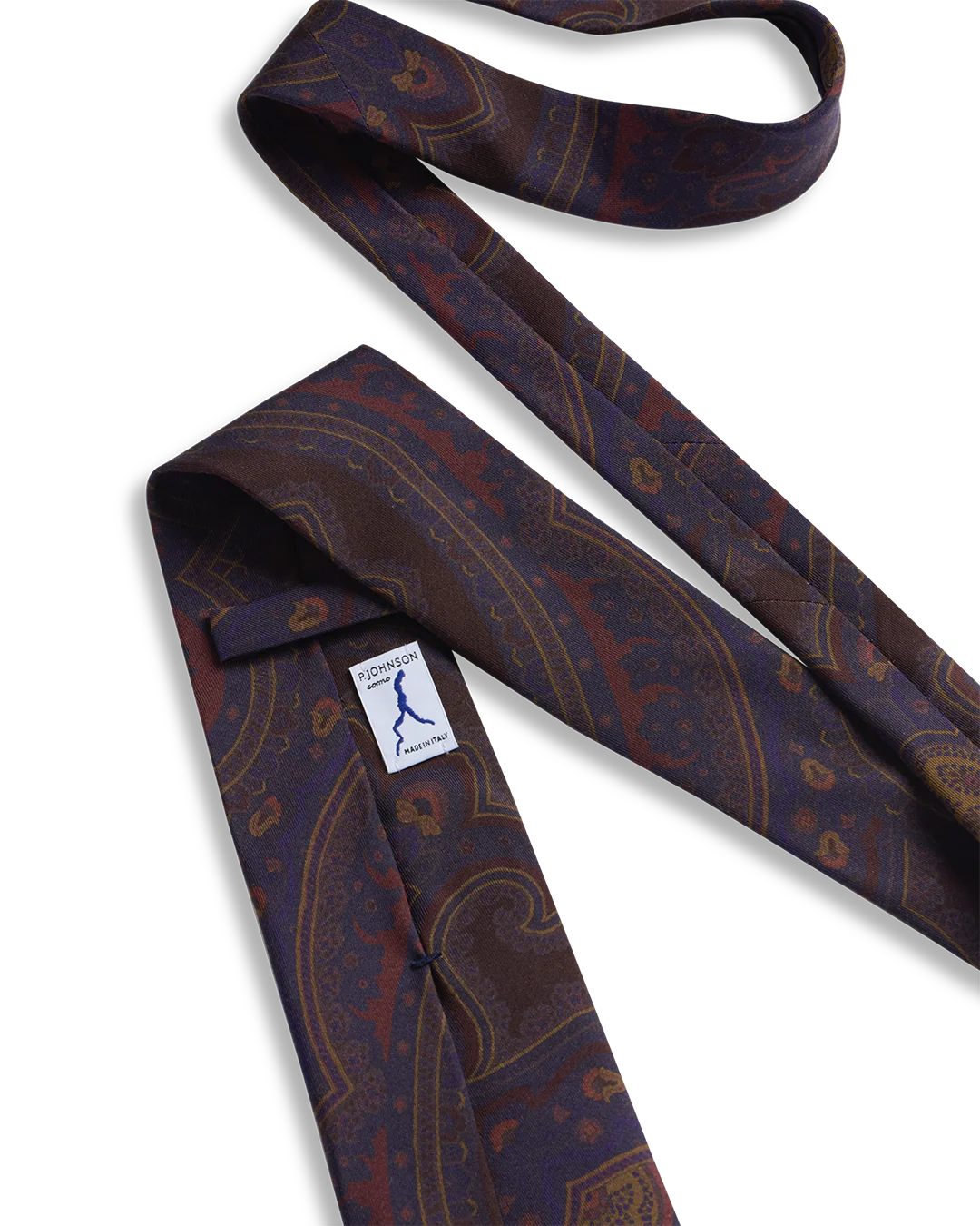 Paisley Madder Tie - Navy - Image 3