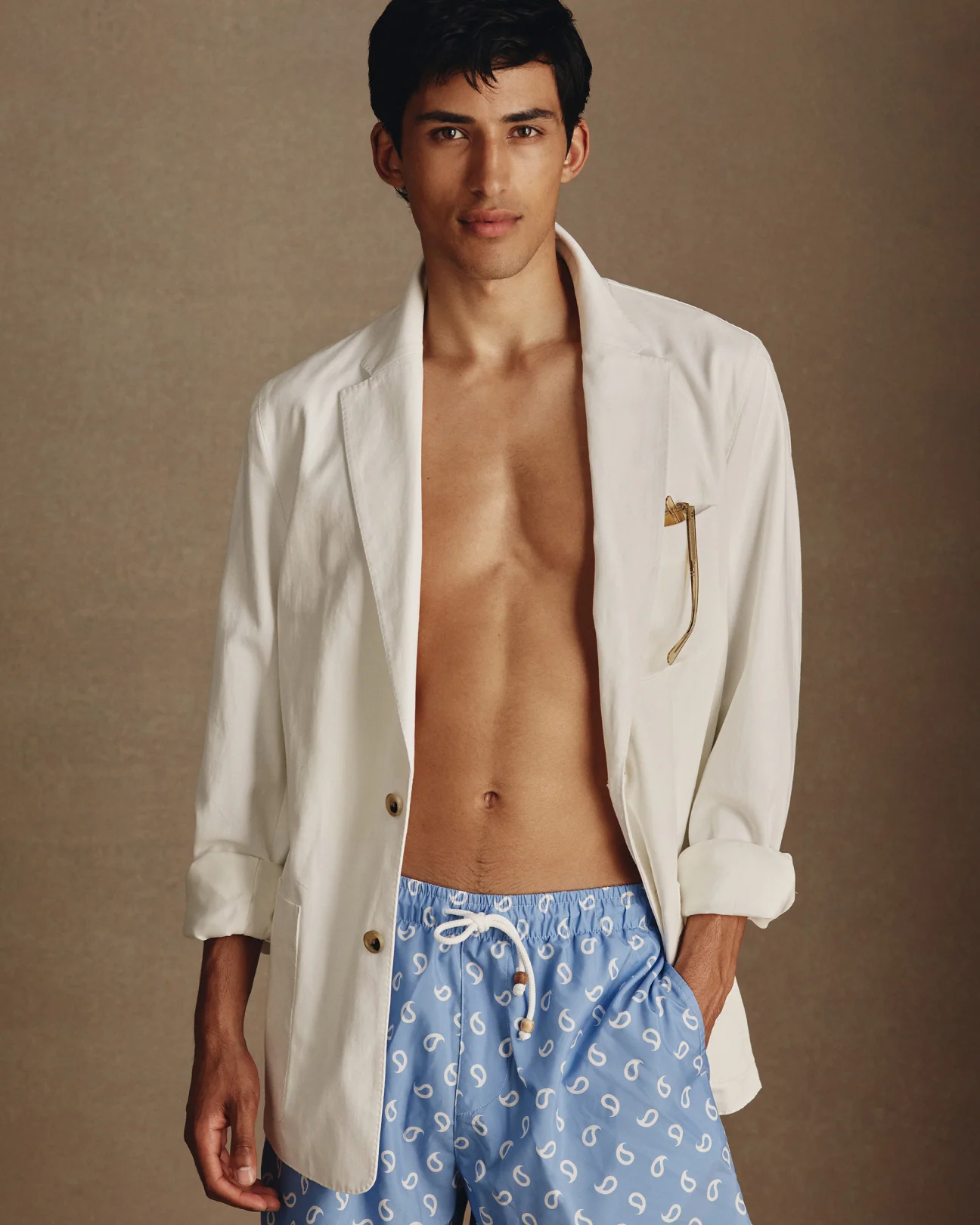 Paisley Swim Short - Cornflower - Image 4