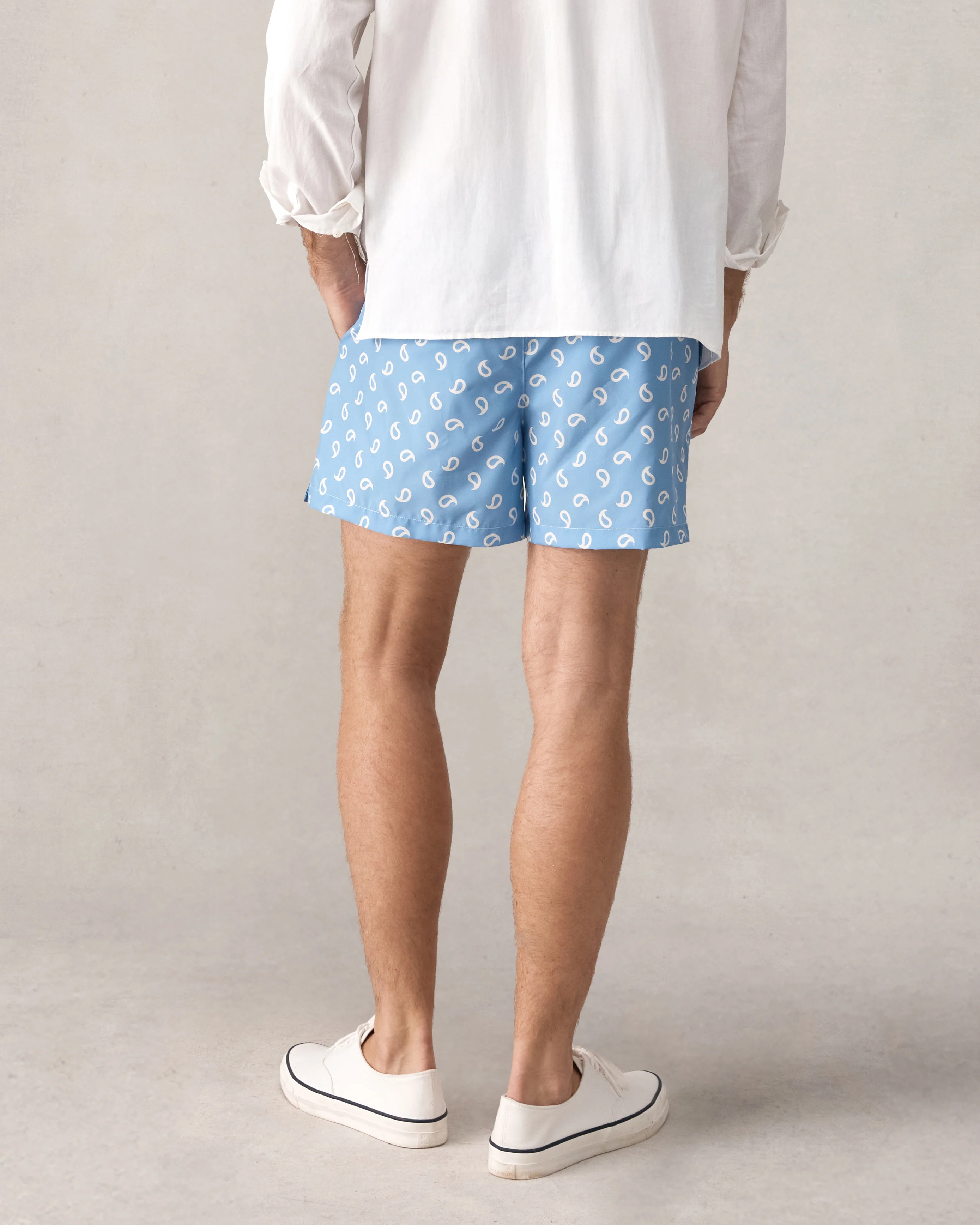 Paisley Swim Short - Cornflower - Image 7