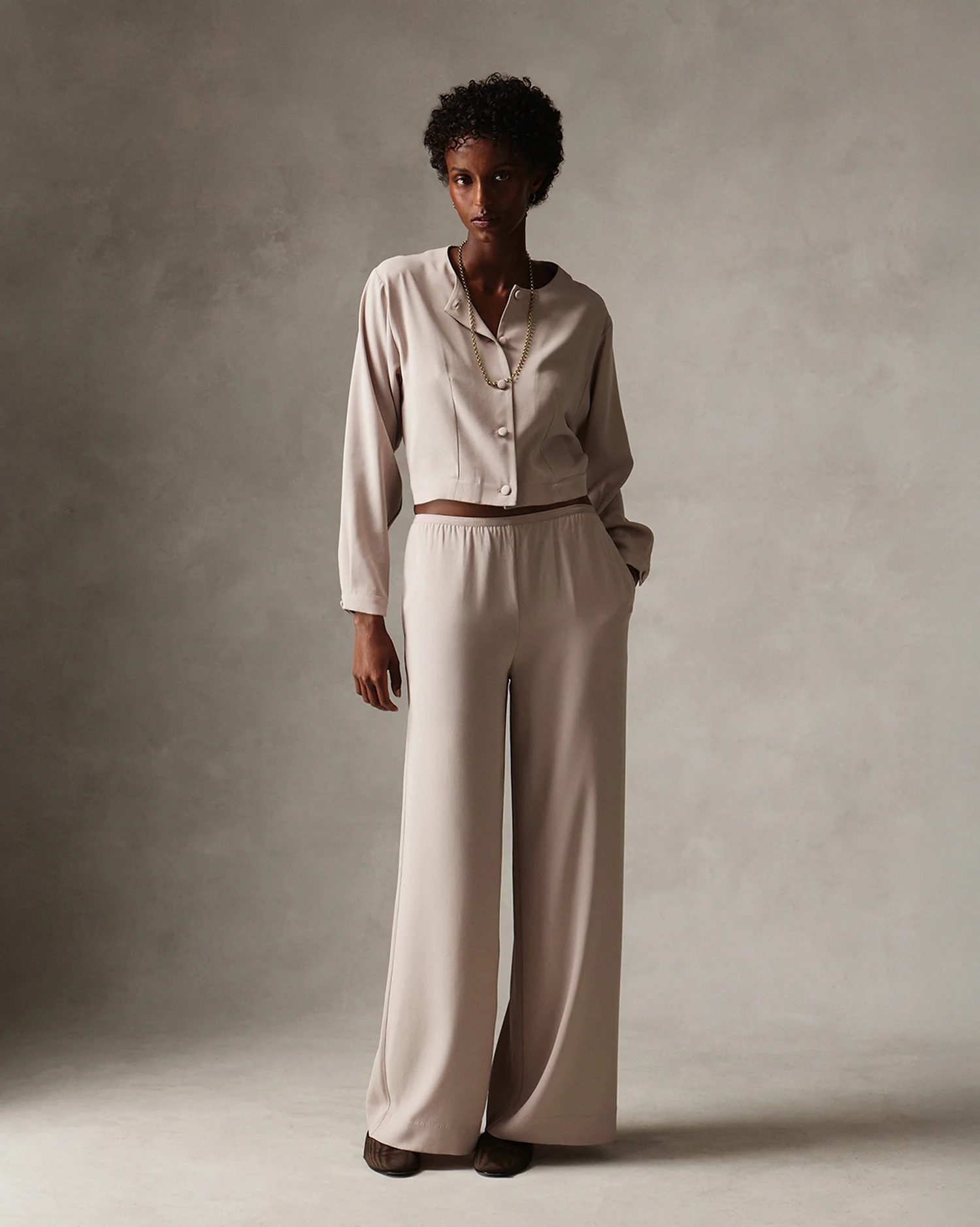 Florence Blouse - Greige - Image 10