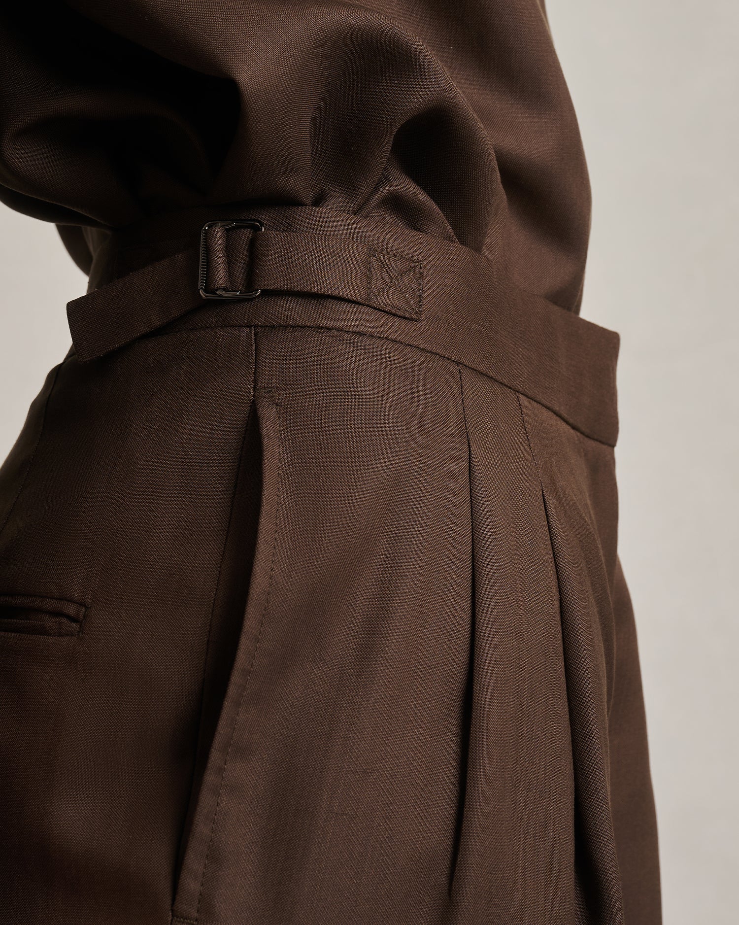 Perriand Trouser - Chocolate Dupioni - Image 3