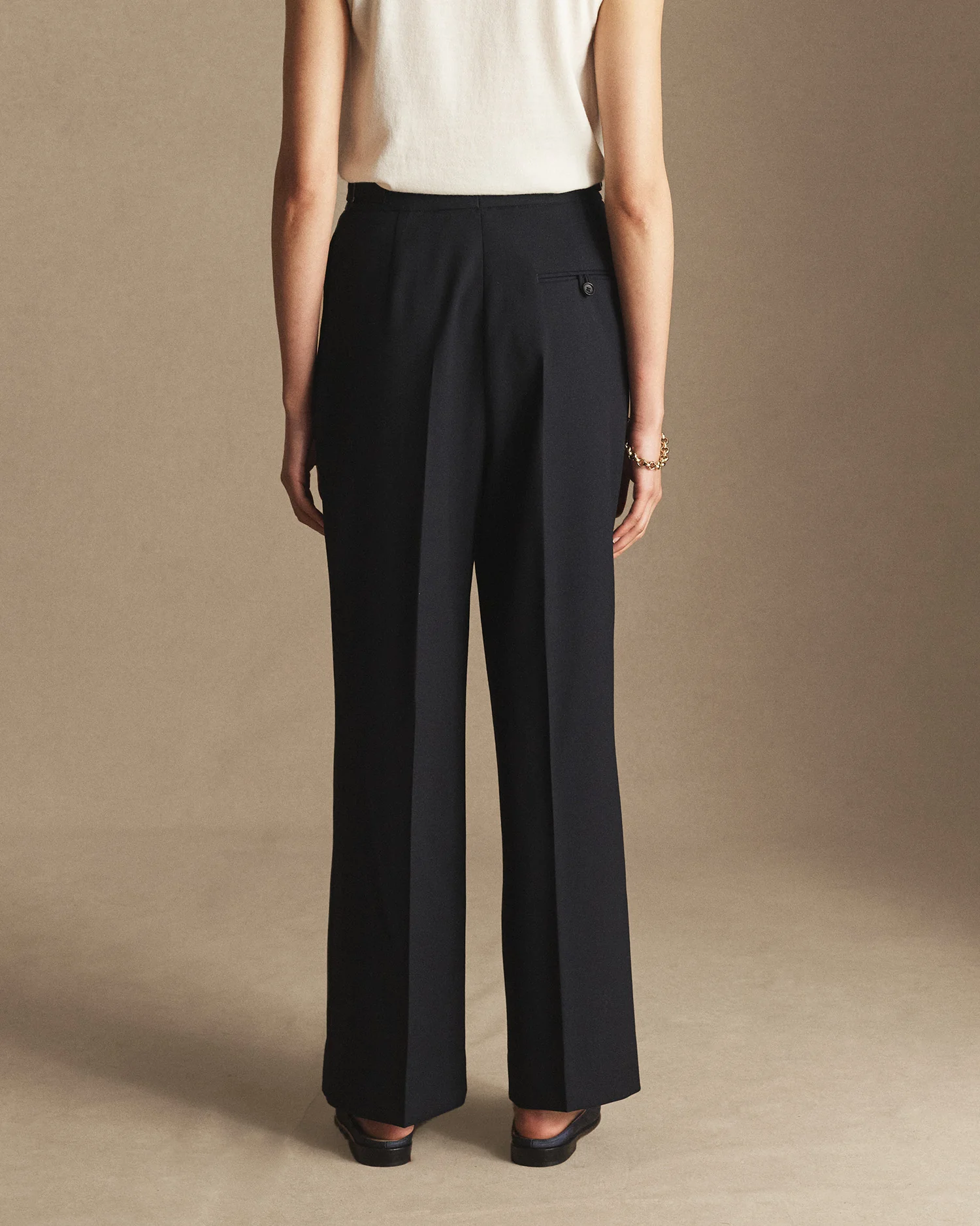 Perriand Trouser - Navy Wool Twill - Image 3
