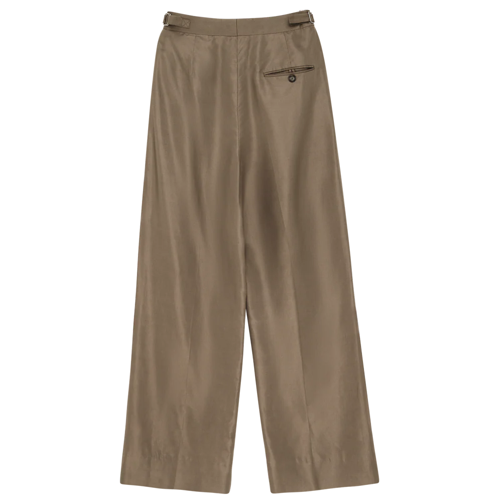 Perriand Trouser - Taupe Dupioni - Image 7