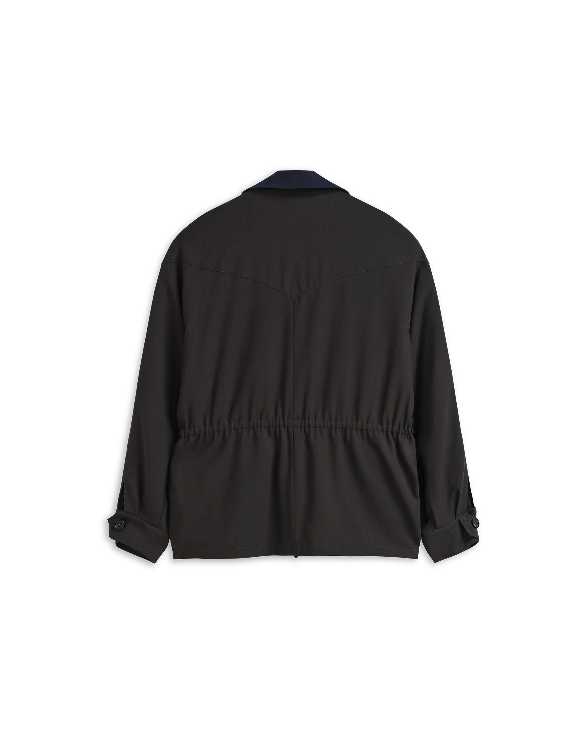 Reine Reversible Jacket - Chocolate & Navy - Image 3