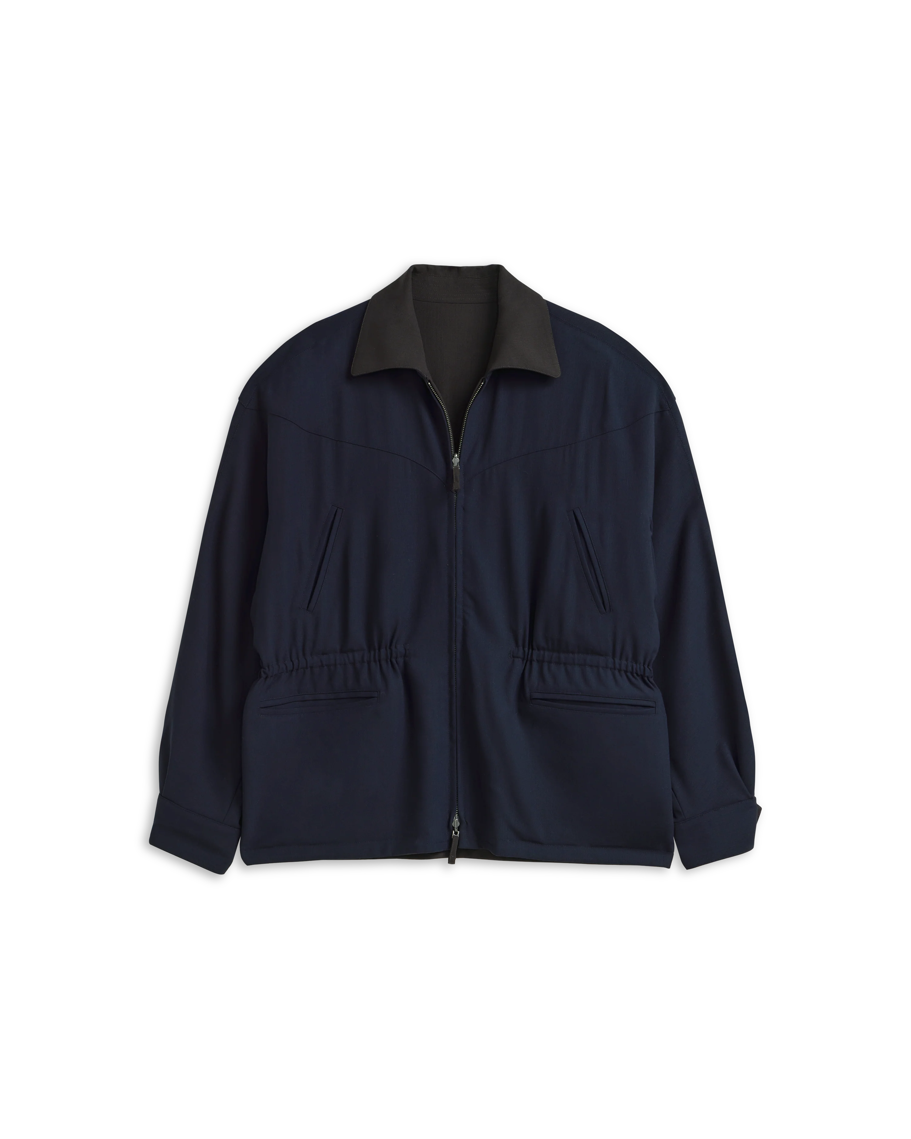 Reine Reversible Jacket - Chocolate & Navy - Image 4