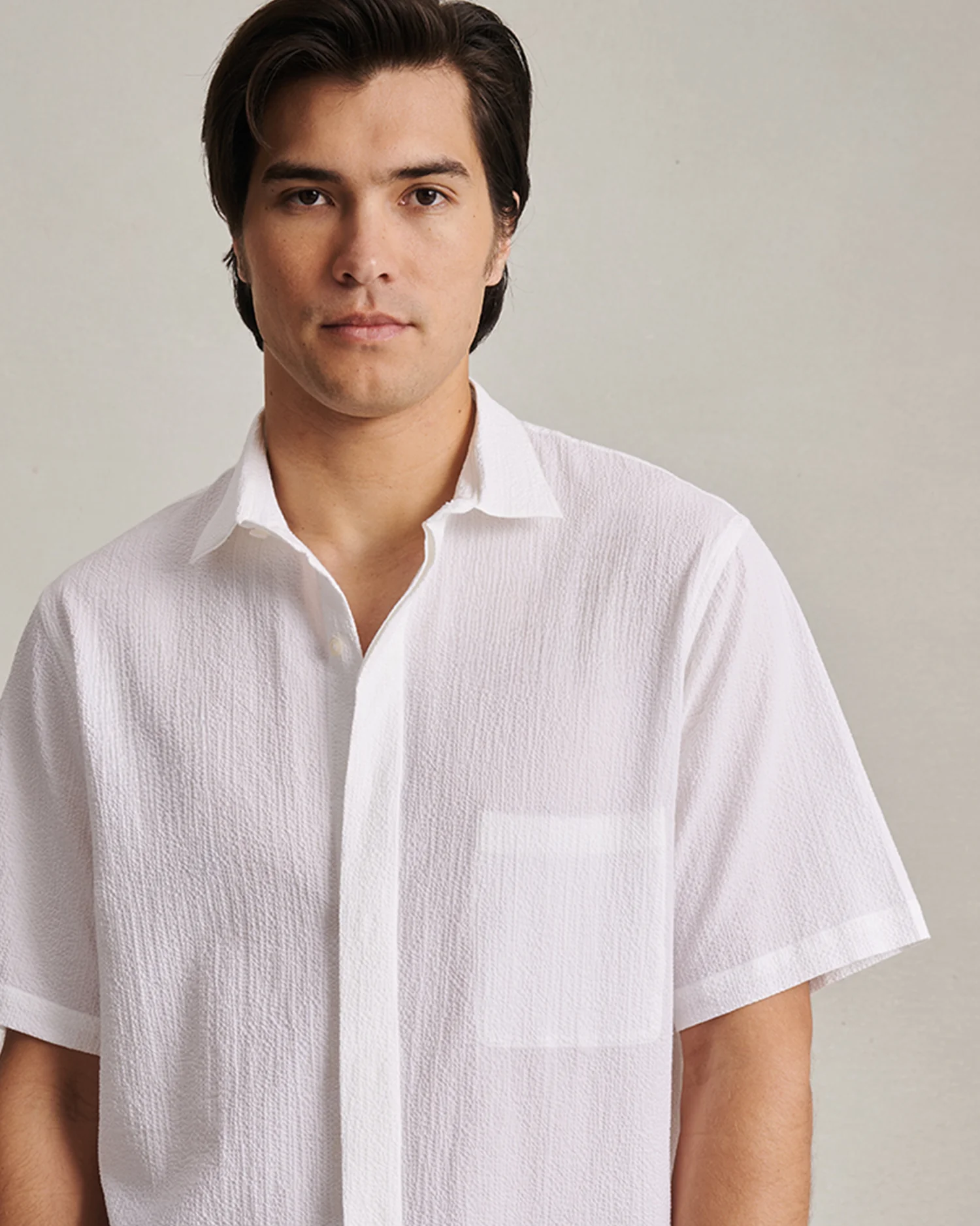 Resort Shirt I - White Fine Seersucker - Image 6