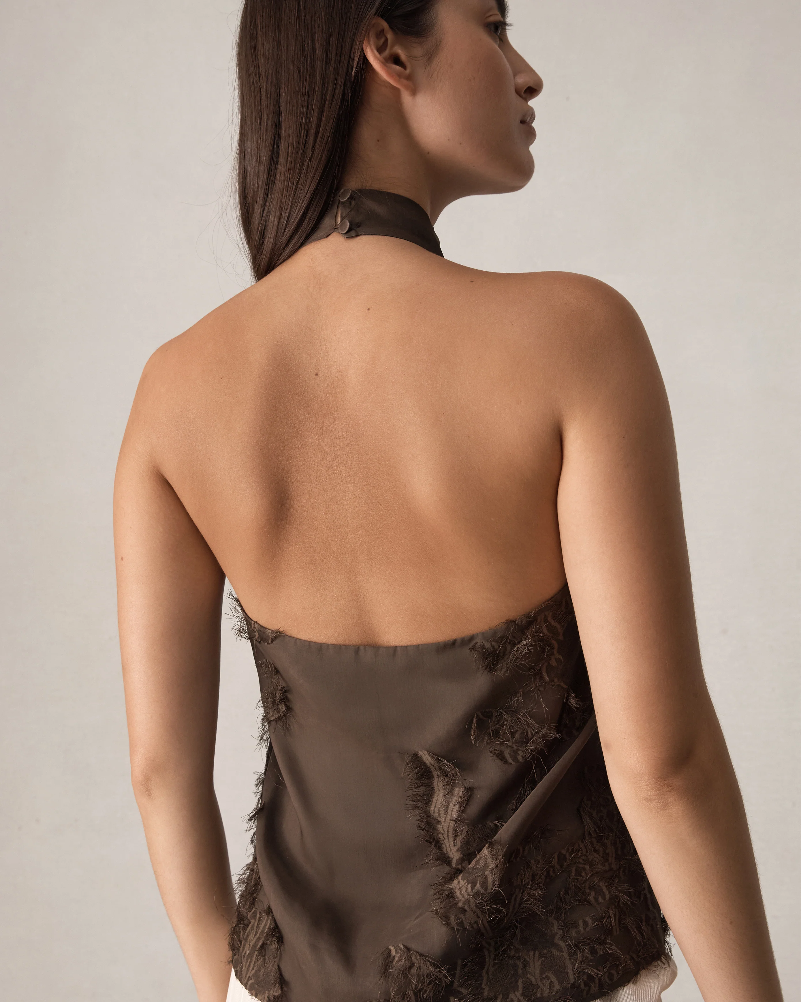 Roberta Halter Top - Chocolate - Image 10