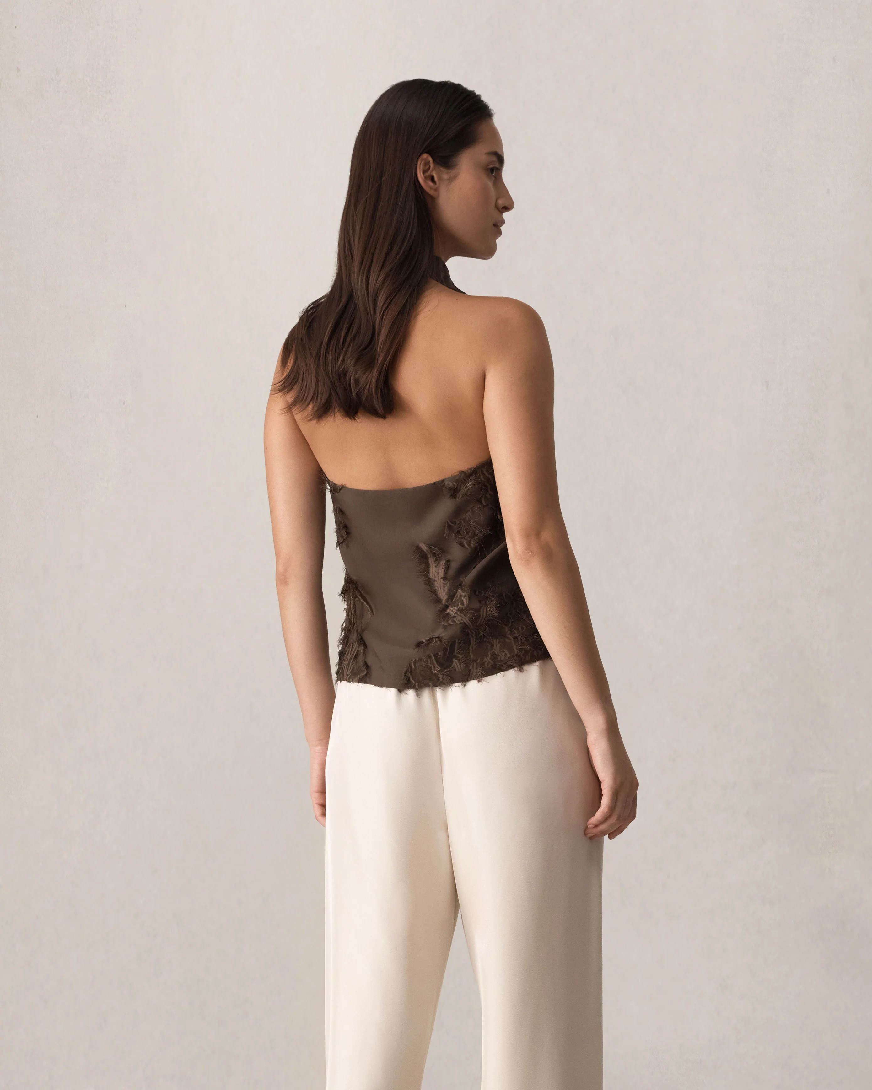 Roberta Halter Top - Chocolate - Image 8