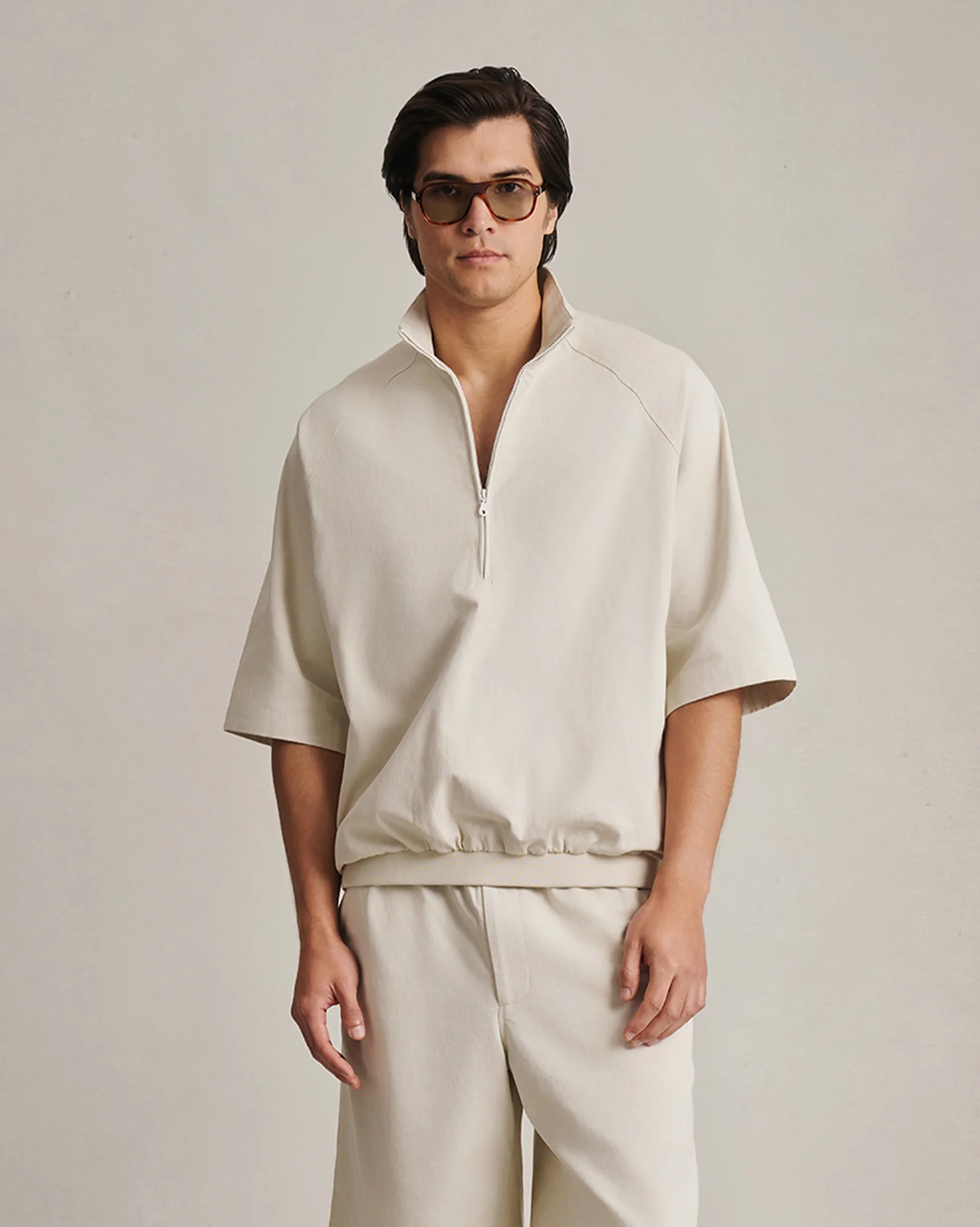 Rōjin Quarter Zip - Bone
