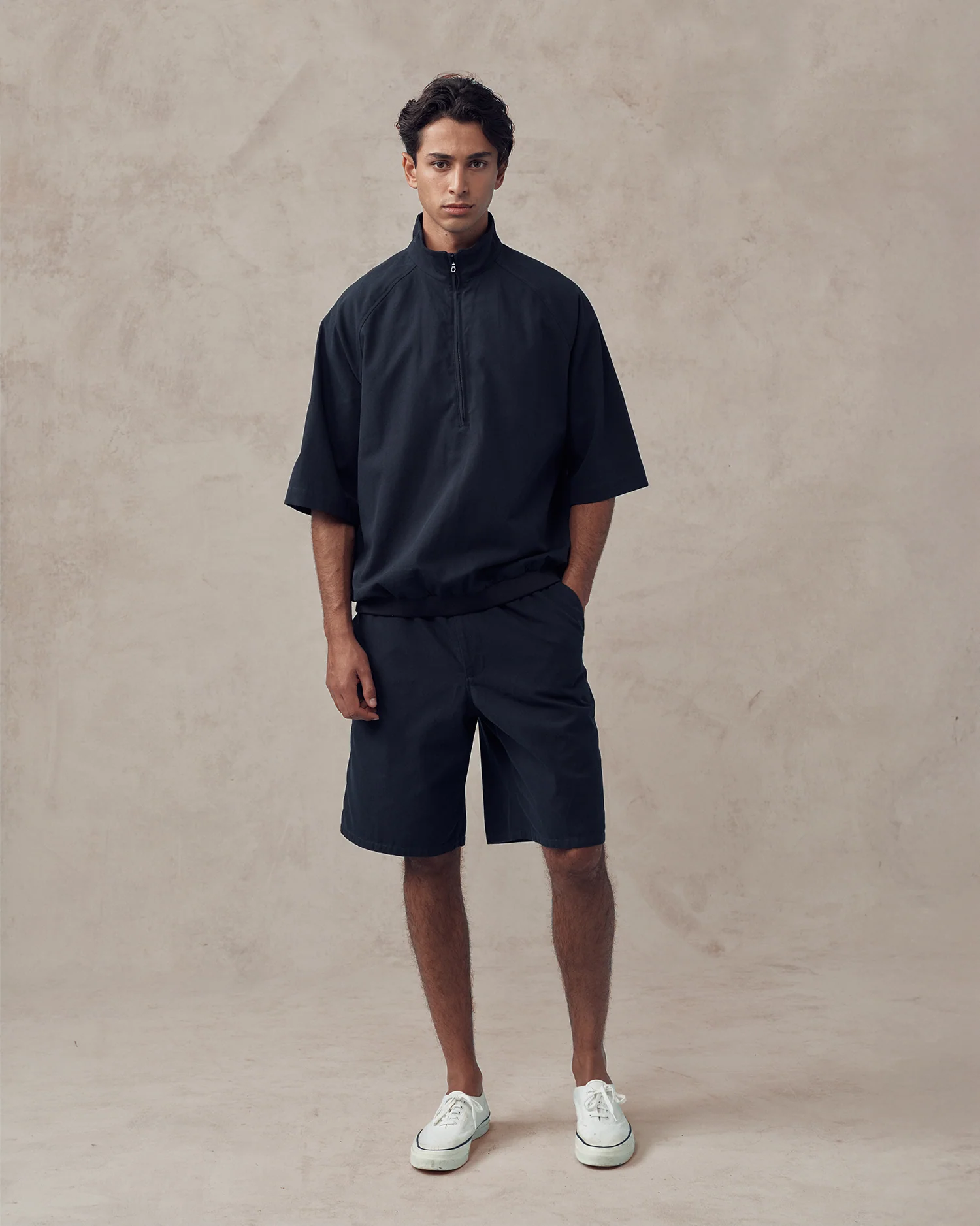 Rōjin Quarter Zip - Navy - Image 2