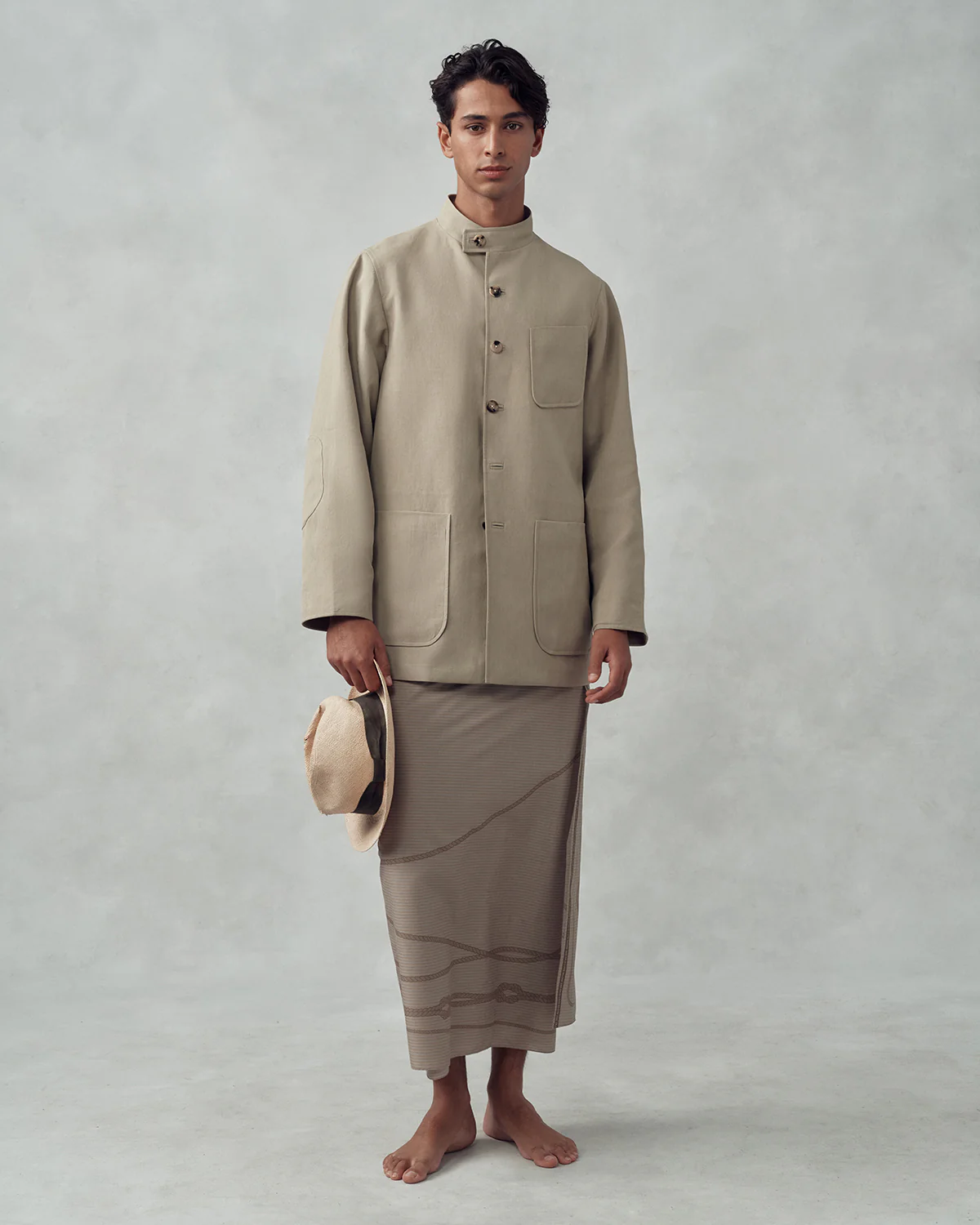 Rope Sarong - Taupe - Image 2