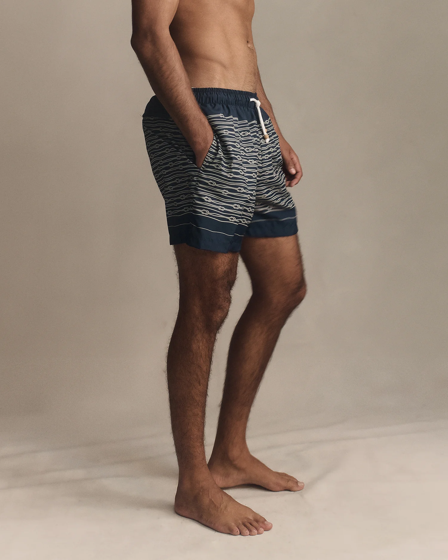 Rope Swim Shorts - Navy - Image 4