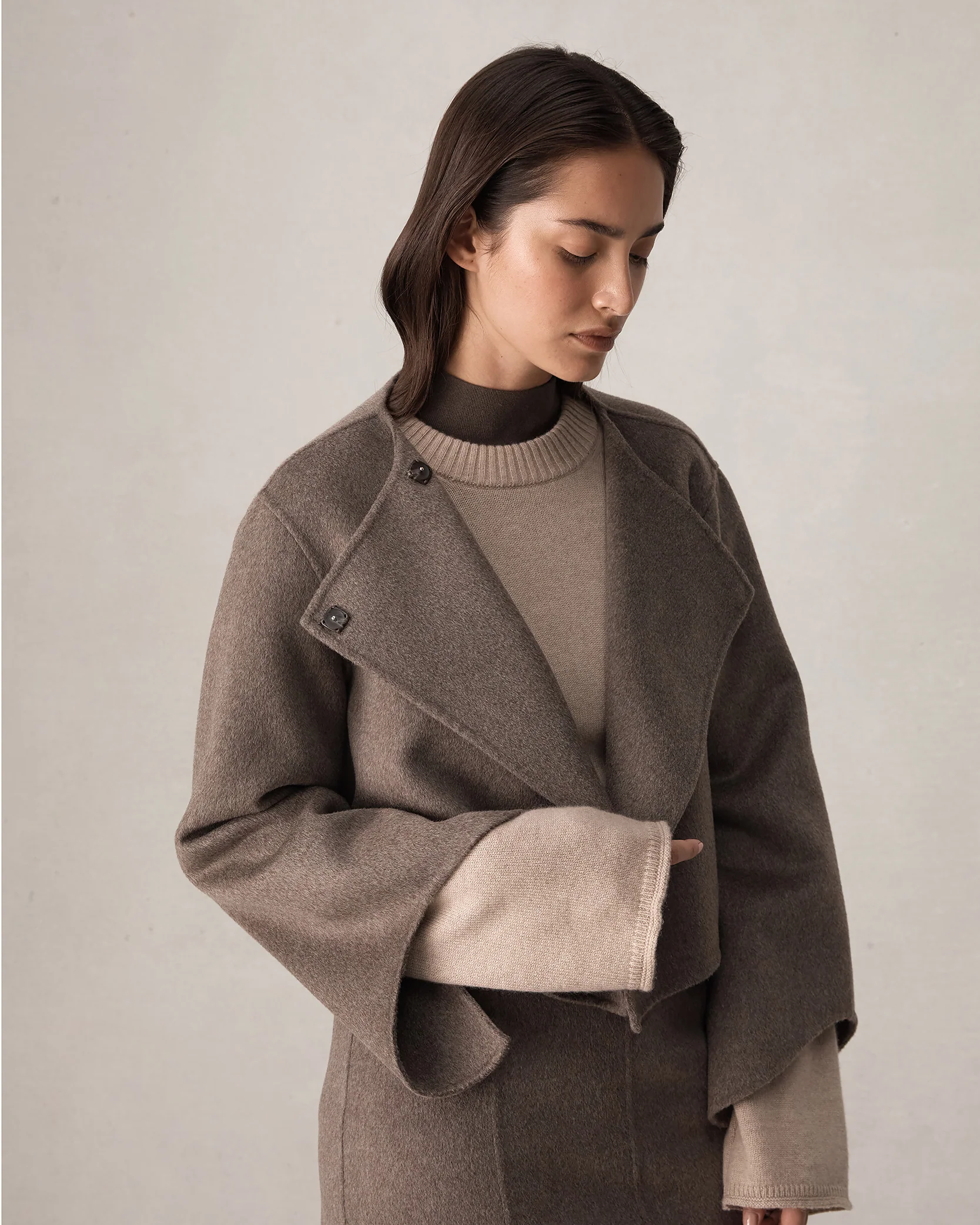 Rosie Cropped Jacket - Brindle - Image 7