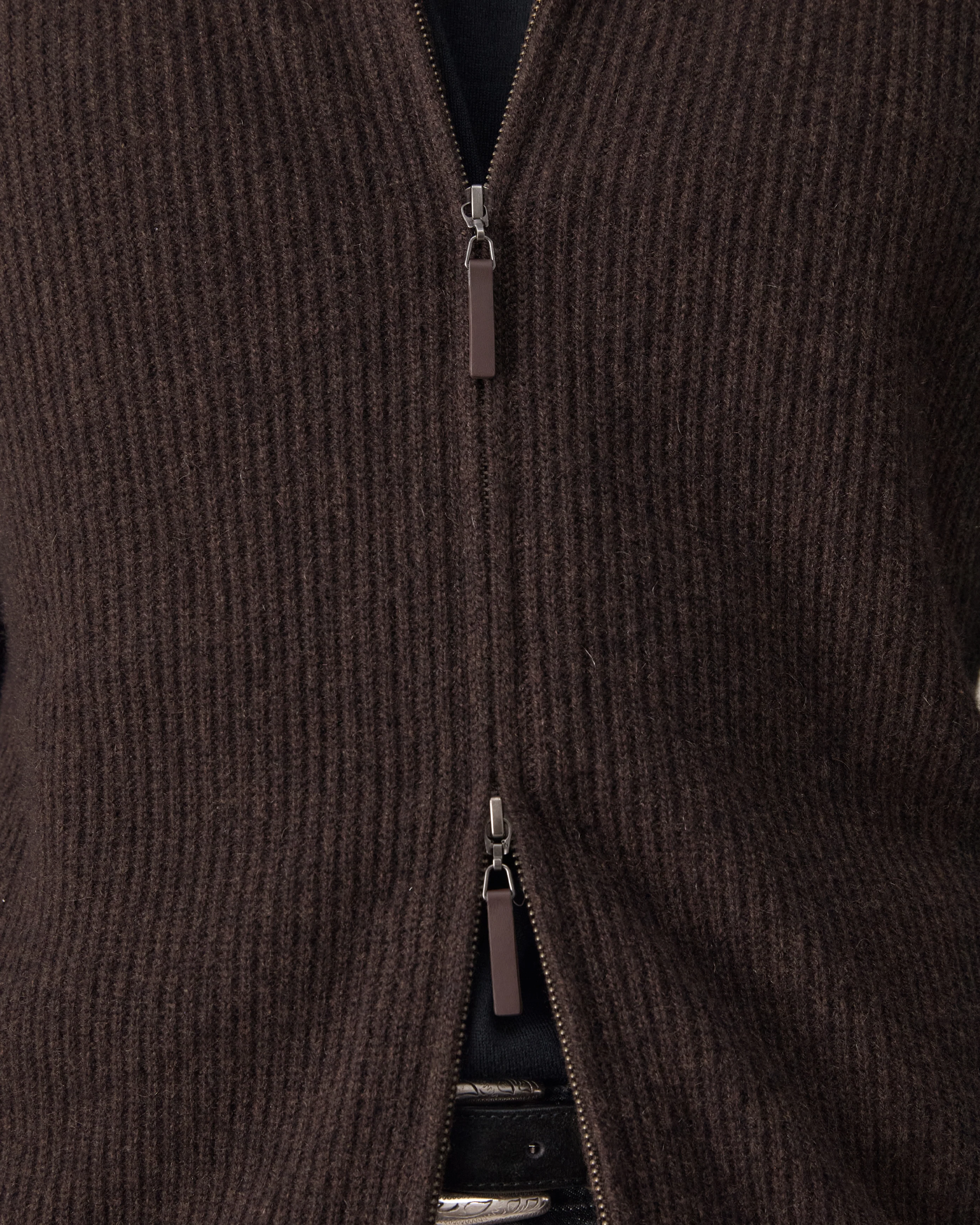 Royal Cashmere Cardigan - Umber - Image 8
