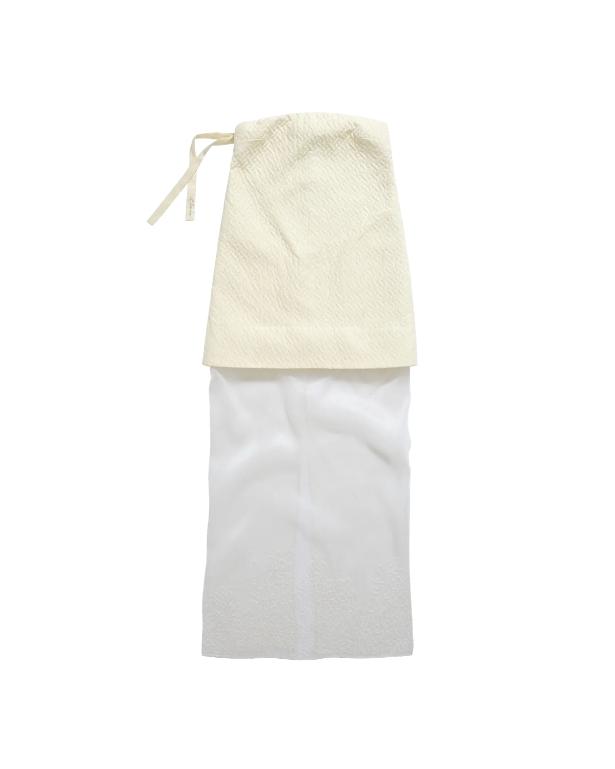 Sabine Strapless Quilted Dress - Antique White - Image 4