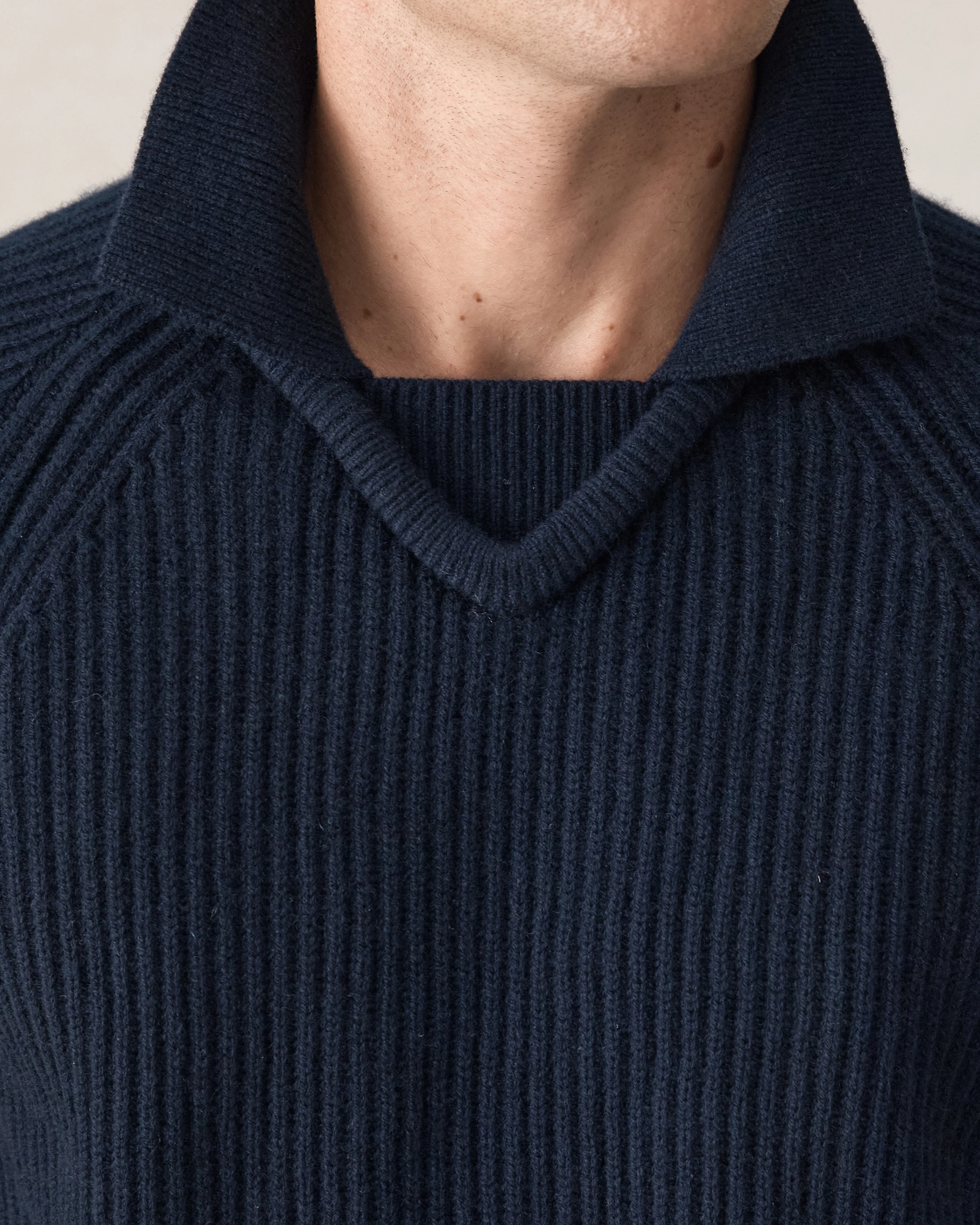 Santiago Royal Cashmere Sweater - Navy - Image 4