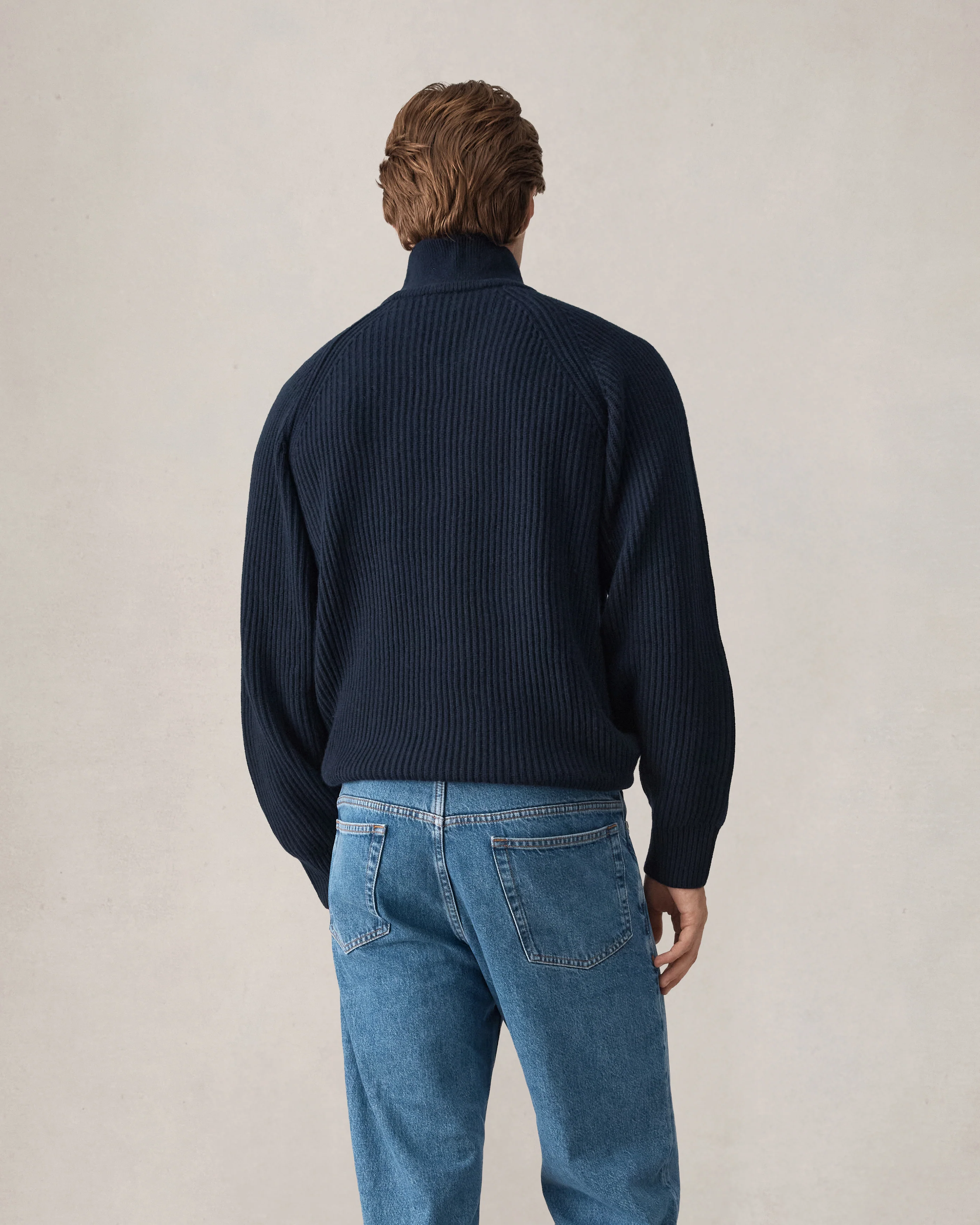 Santiago Royal Cashmere Sweater - Navy - Image 7