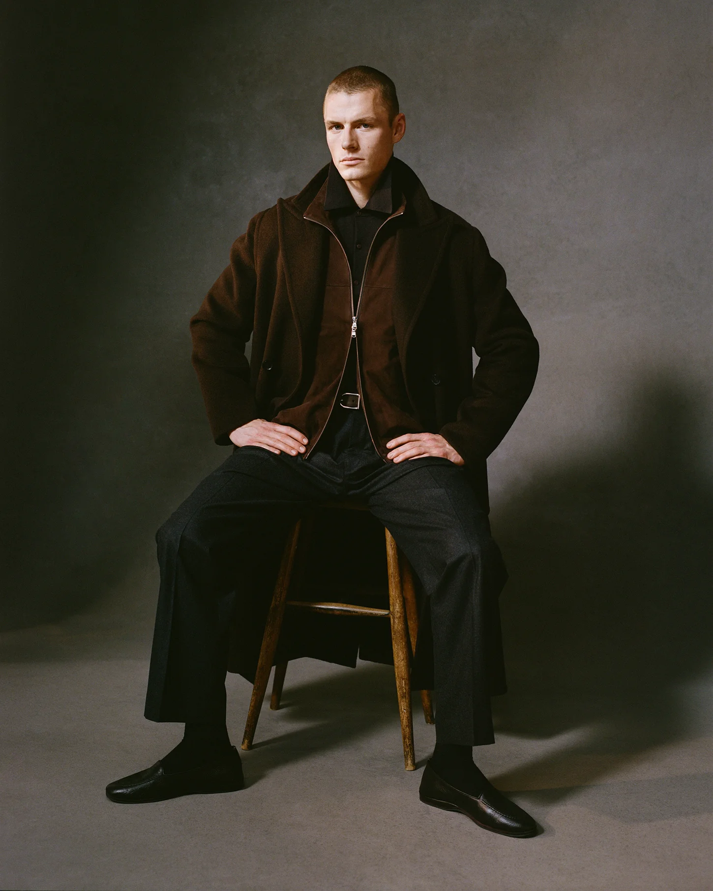 Senna Jacket - Chocolate Suede - Image 4