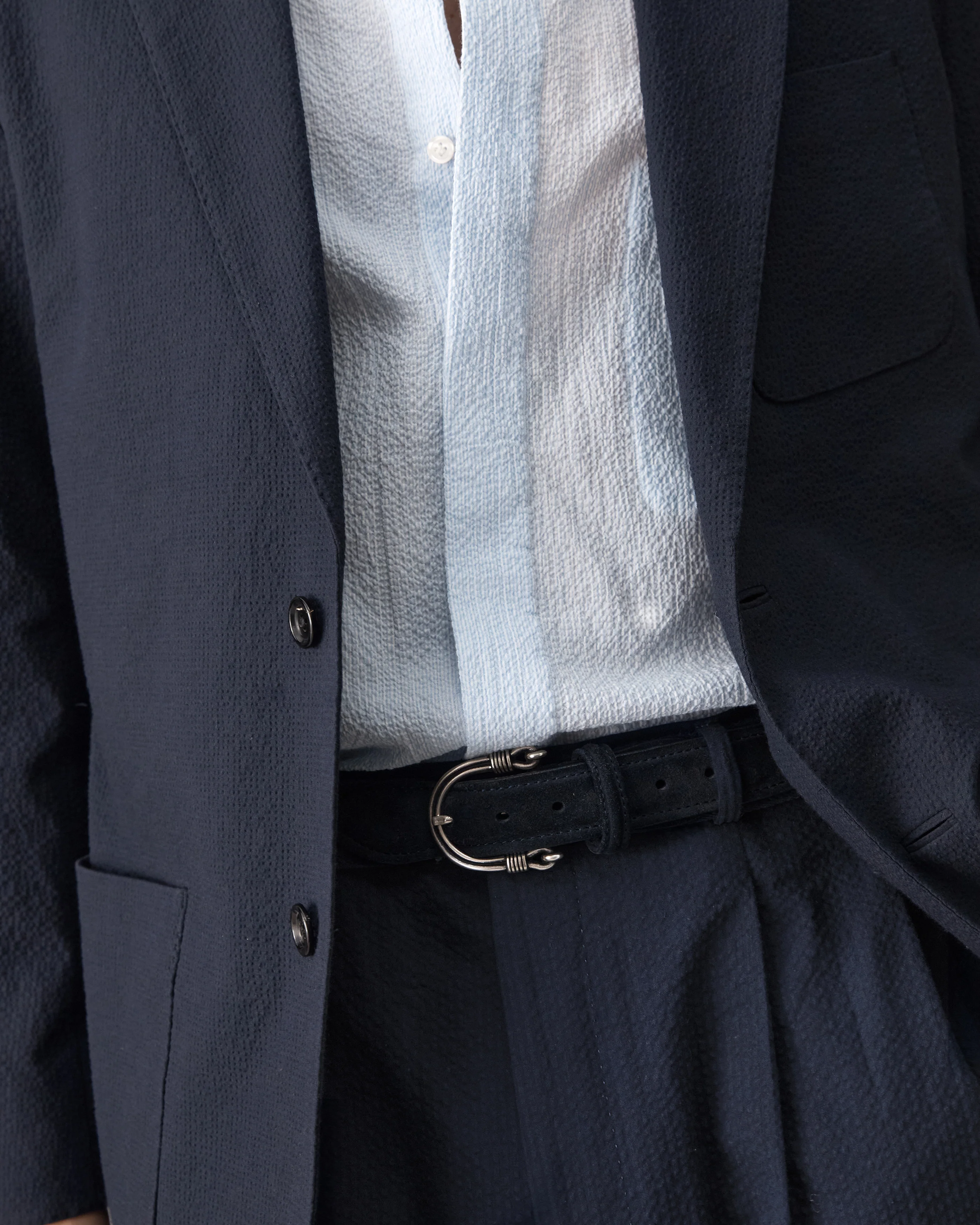 Slack Jacket - Navy Seersucker - Image 5