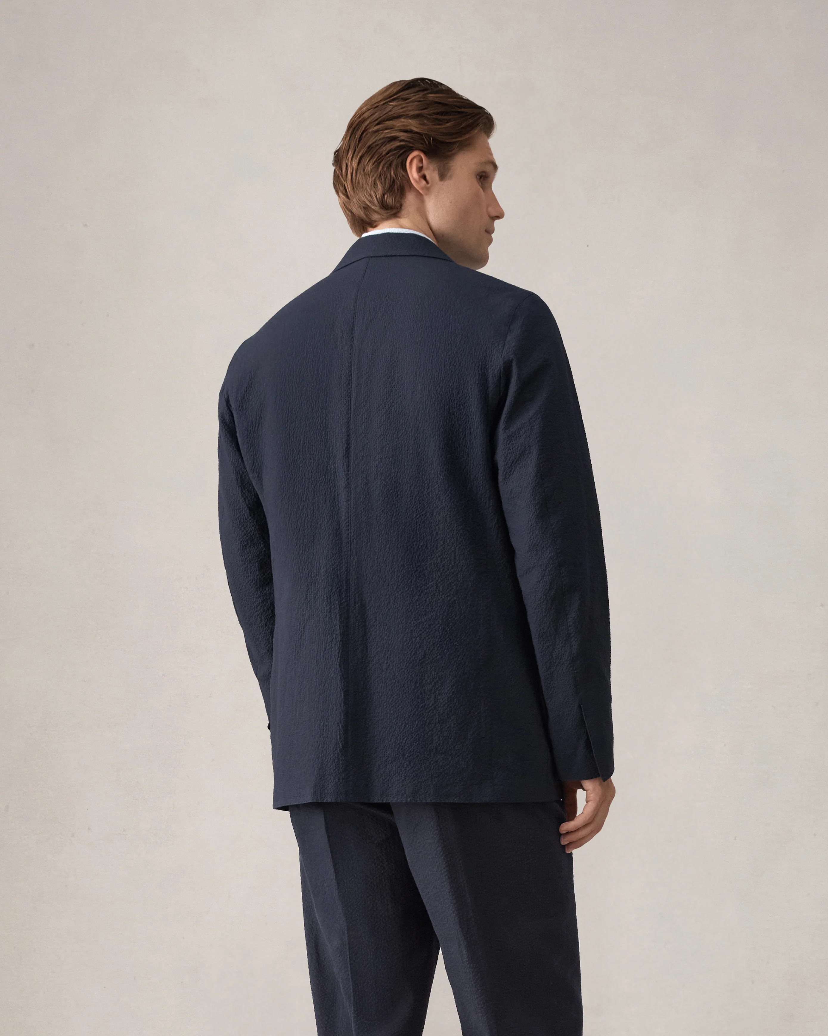 Slack Jacket - Navy Seersucker - Image 6