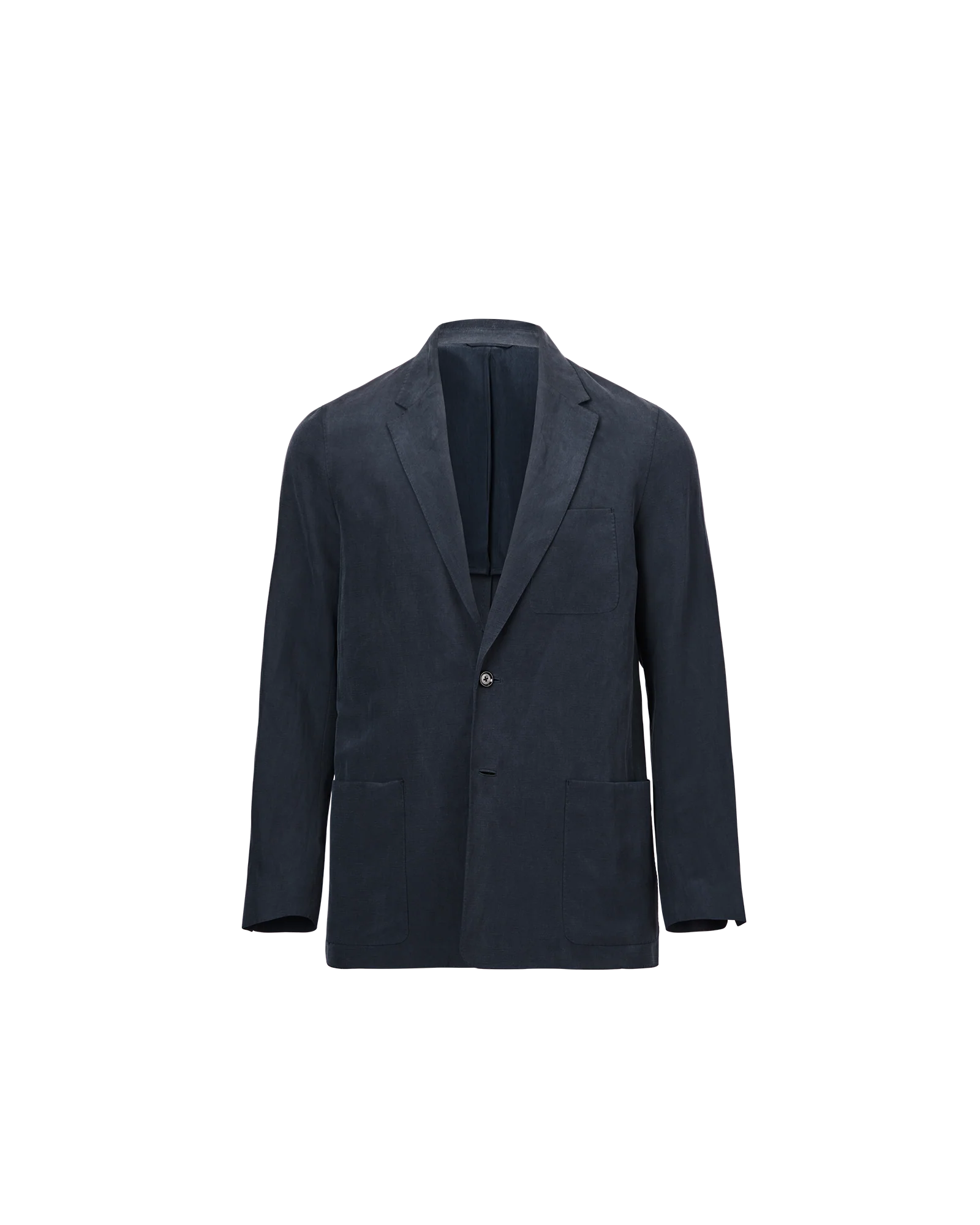 Slack Jacket - Navy Silk Linen - Image 2