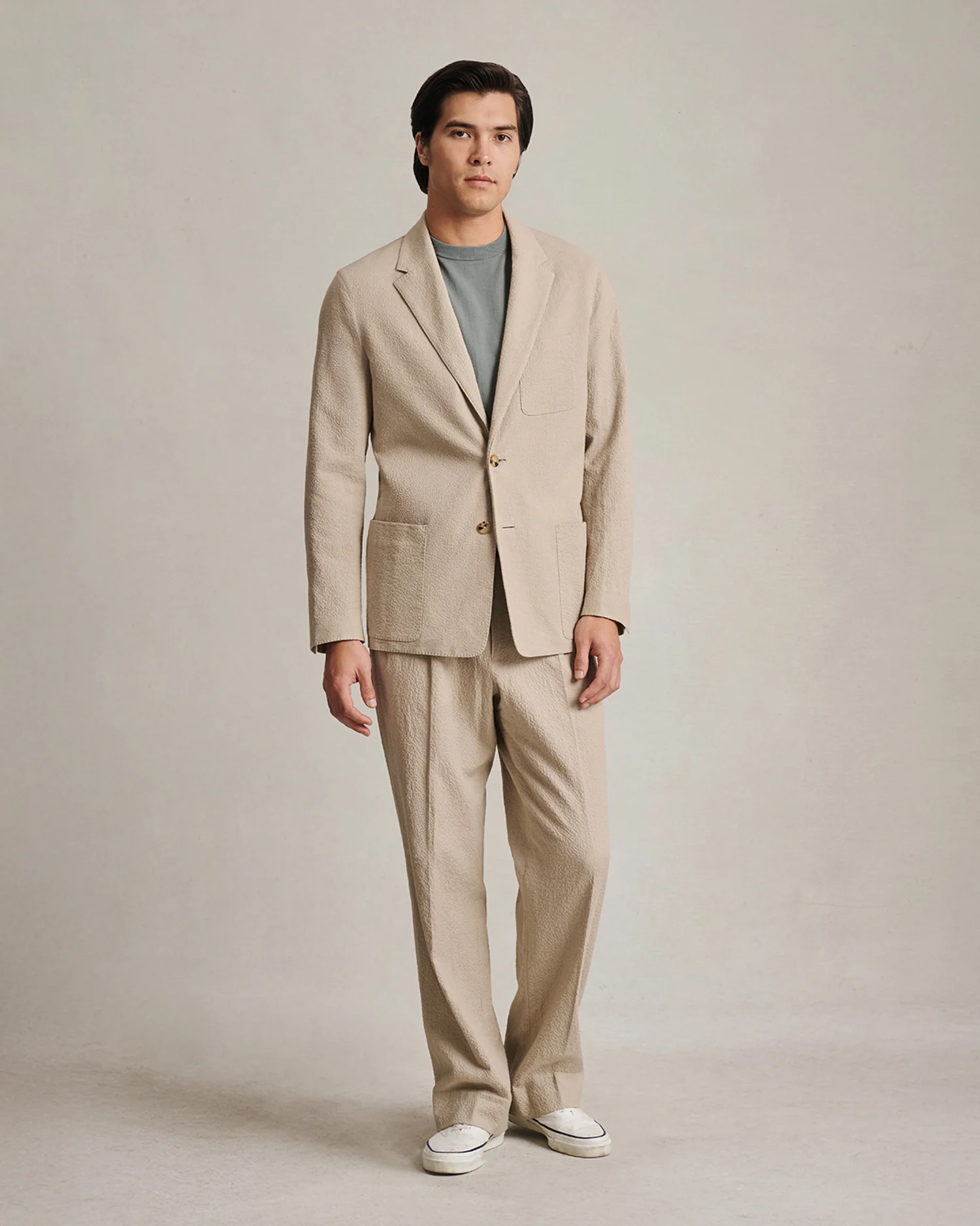 Slack Jacket - Taupe Seersucker - Image 3