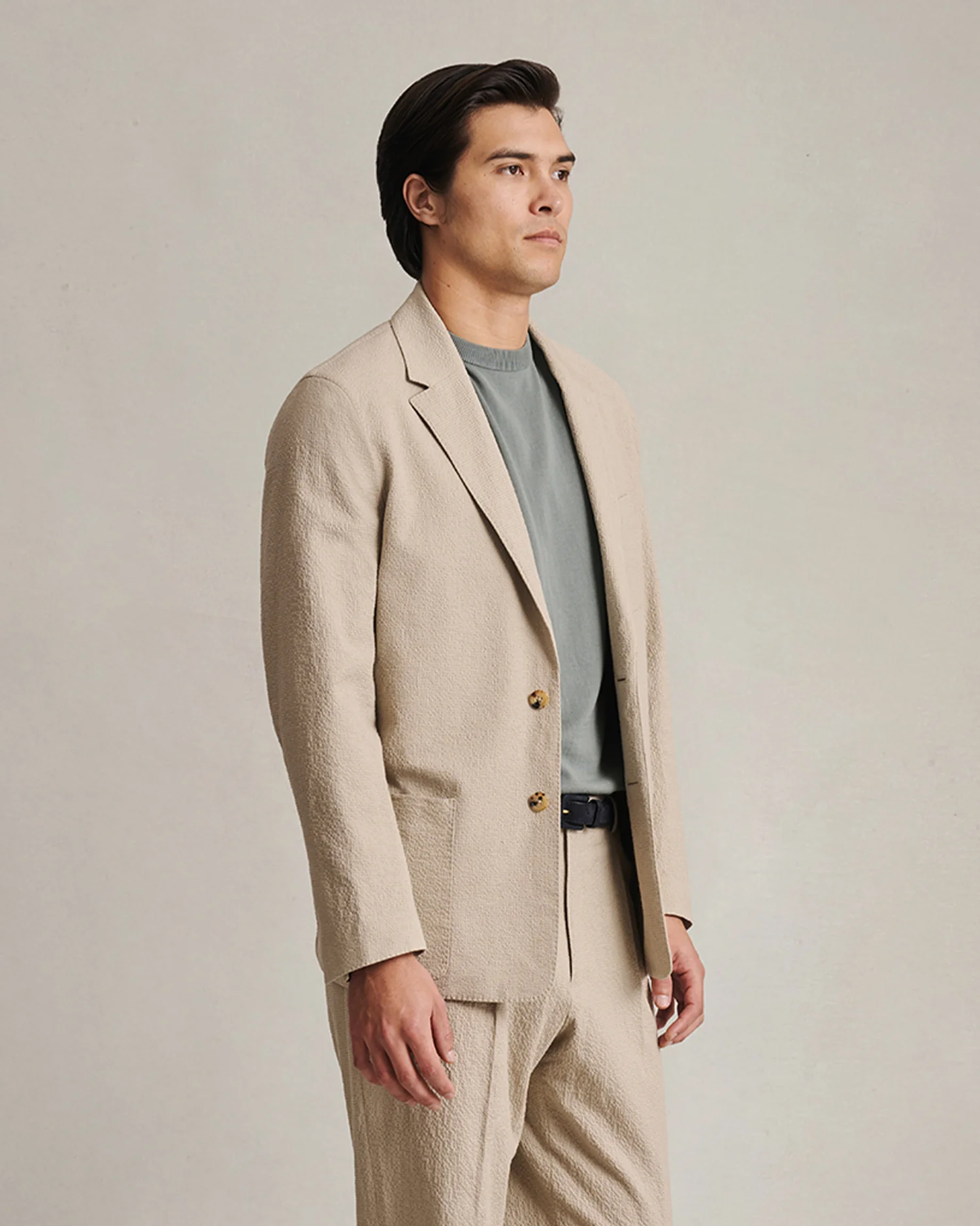 Slack Jacket - Taupe Seersucker - Image 5