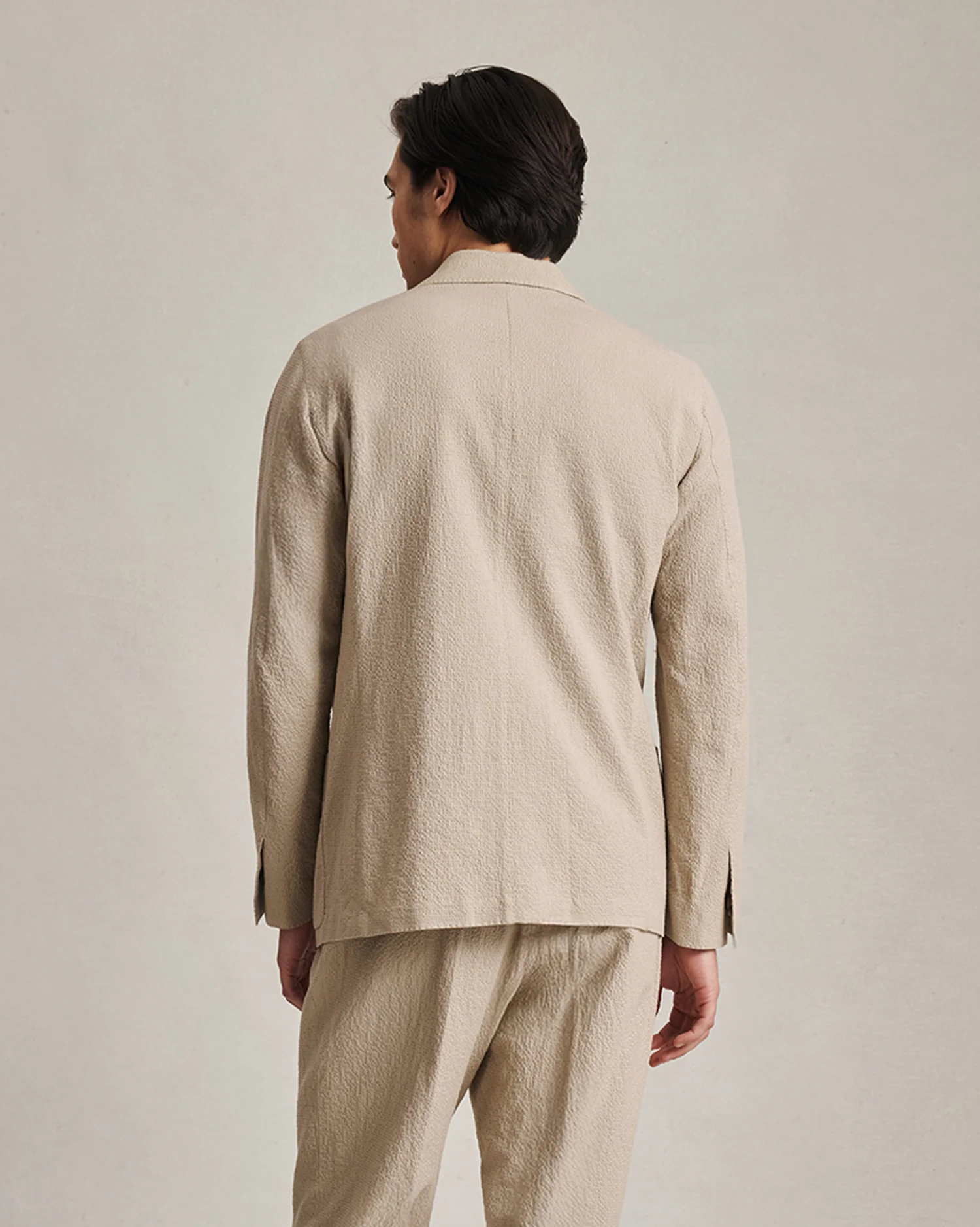 Slack Jacket - Taupe Seersucker - Image 6