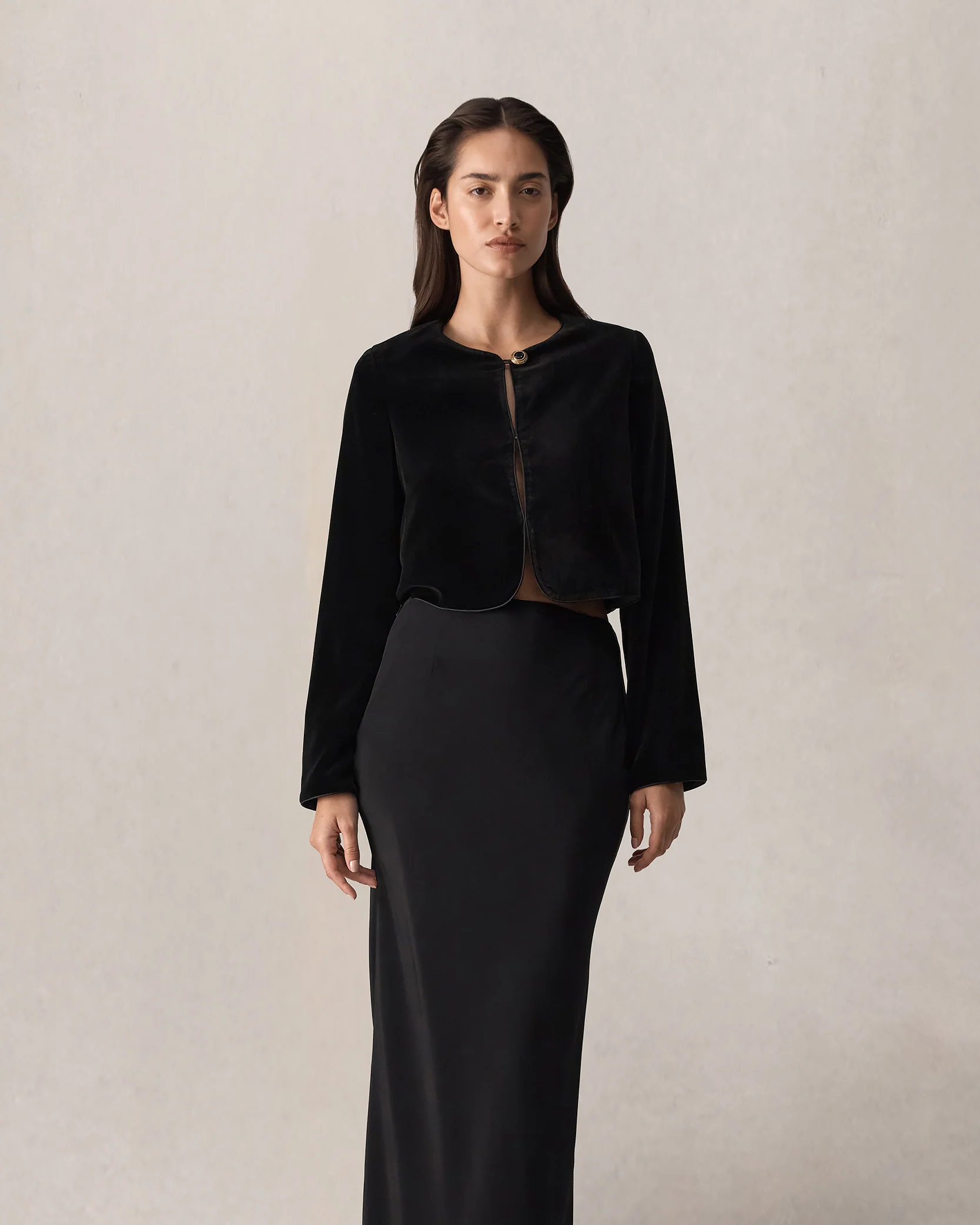 Sofia Jacket - Black Velvet - Image 4