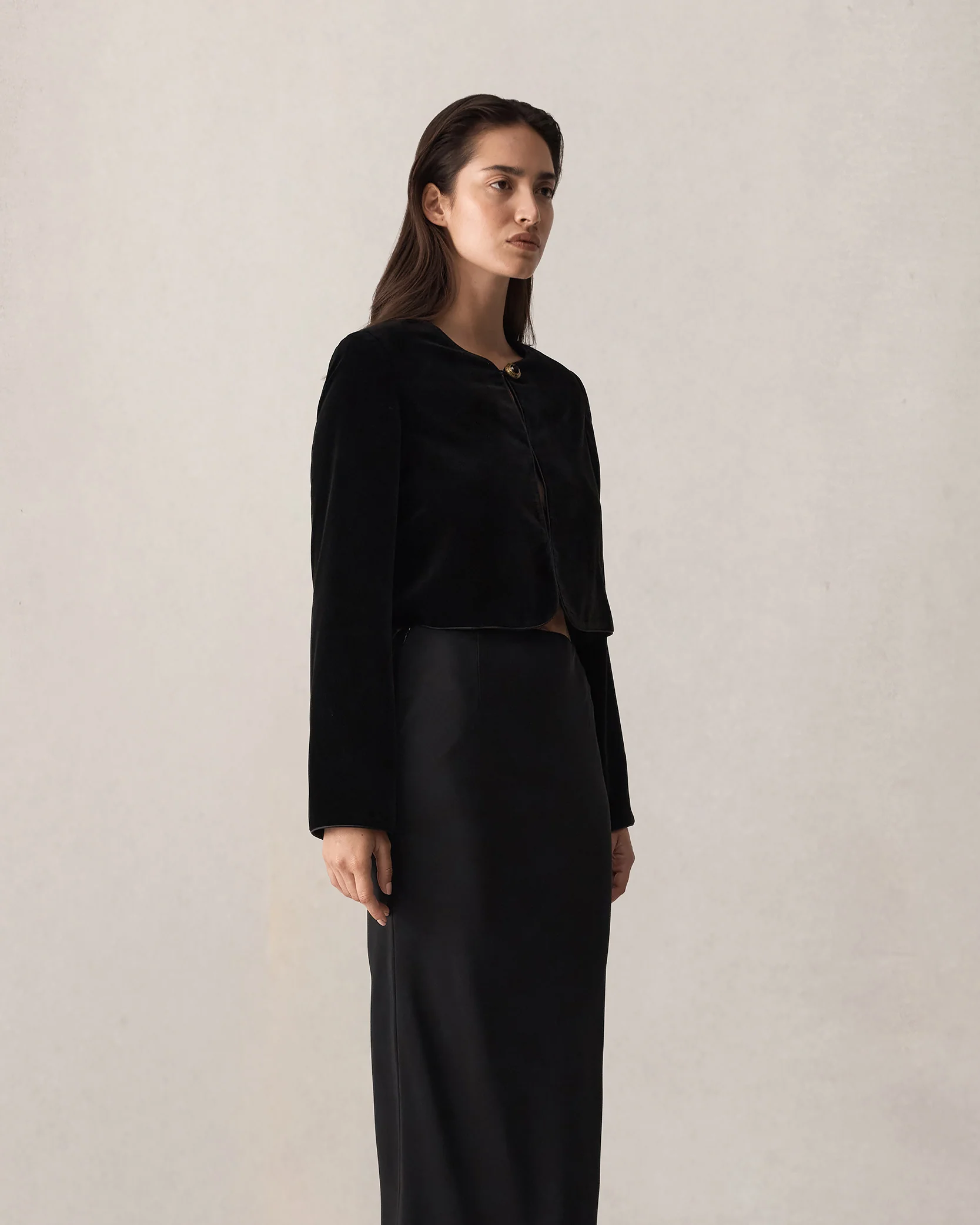 Sofia Jacket - Black Velvet - Image 5